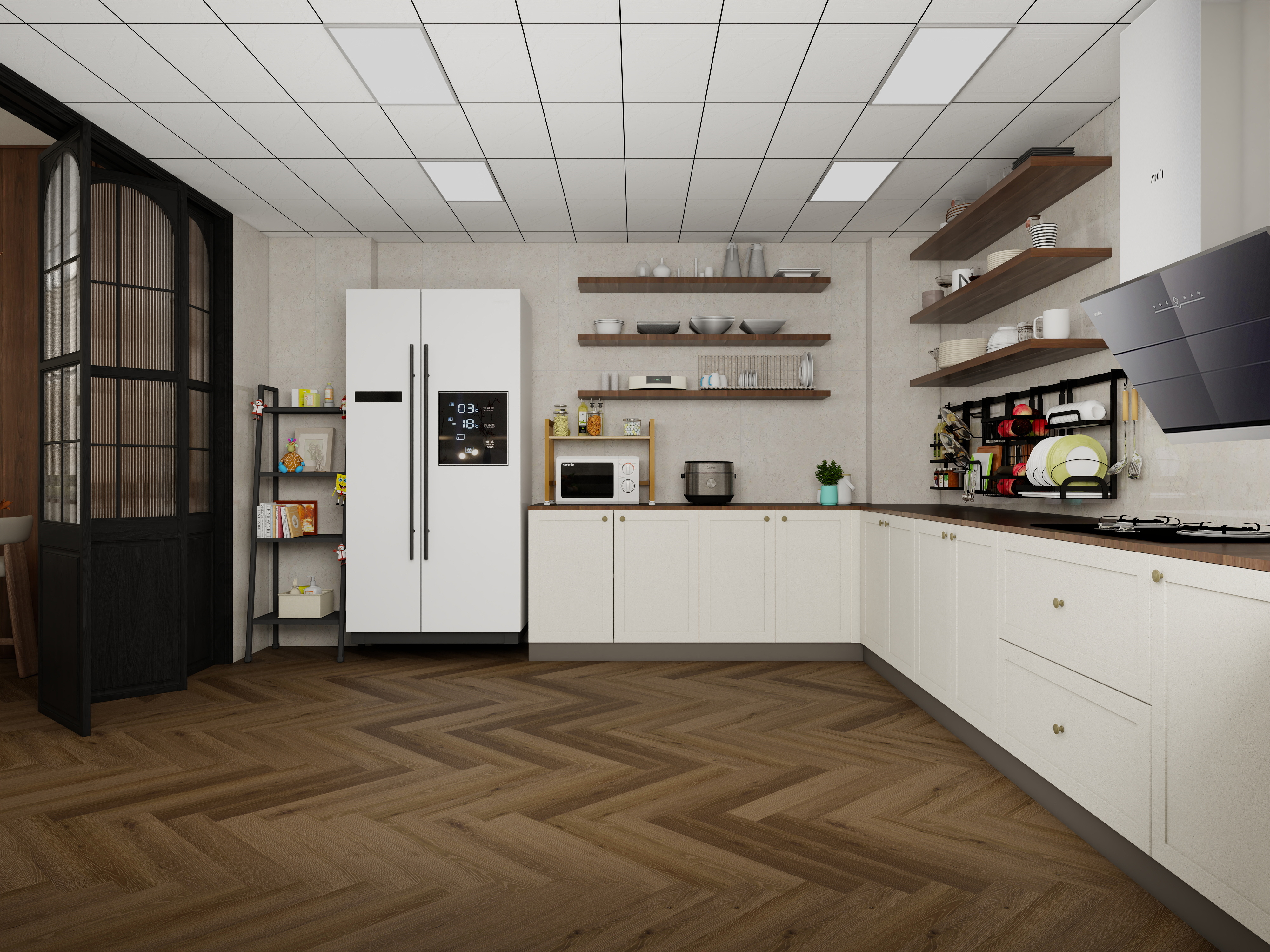 张煜强煜境设计-简约中古五层别墅装修效果图