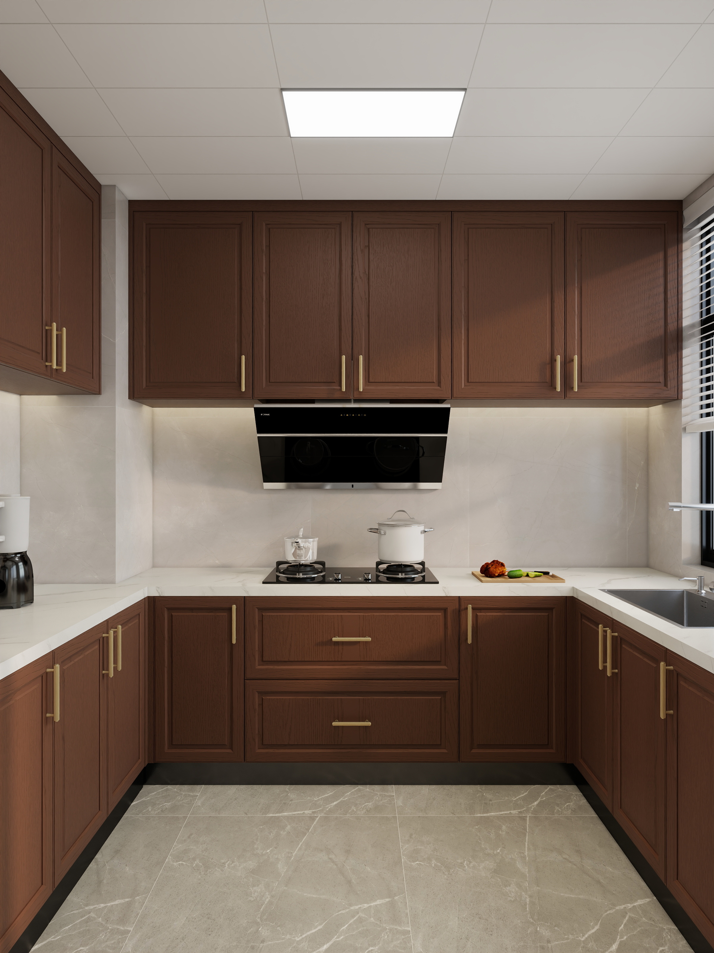 100元设计方案-125m²新中式风格设计装修效果图