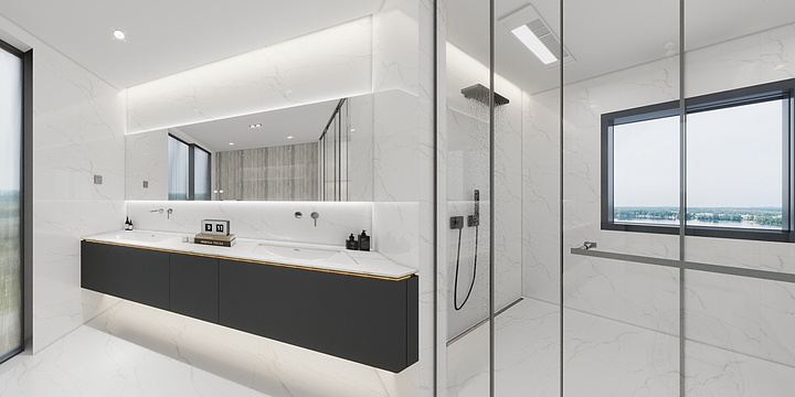 自然家卫浴-曲江公馆-装修设计方案