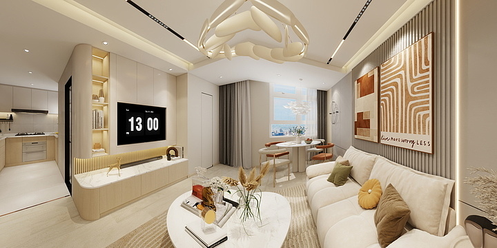 项目制作账号001-奶油风 MC Kaman將軍澳住家-装修设计方案