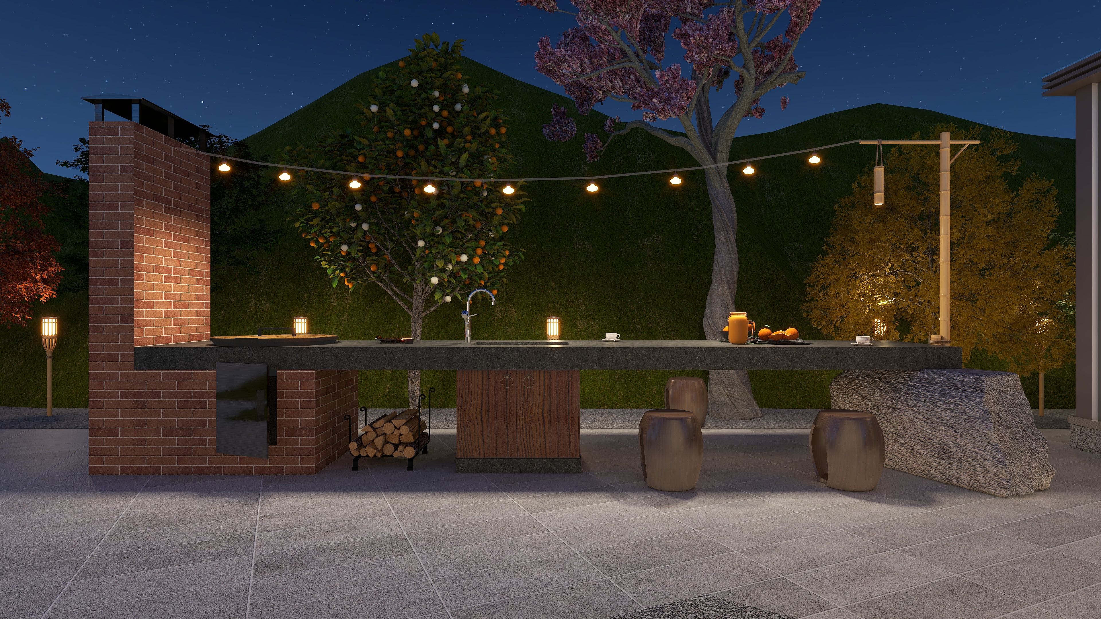 齐有贤-绵阳 仙海院子 庭院景观-装修设计方案