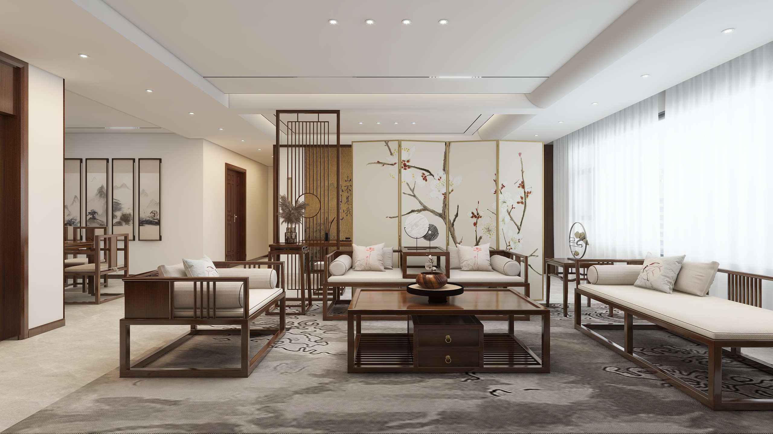 甘肃艺成装饰有限公司-龙记檀府E-138宋代中式-装修设计方案