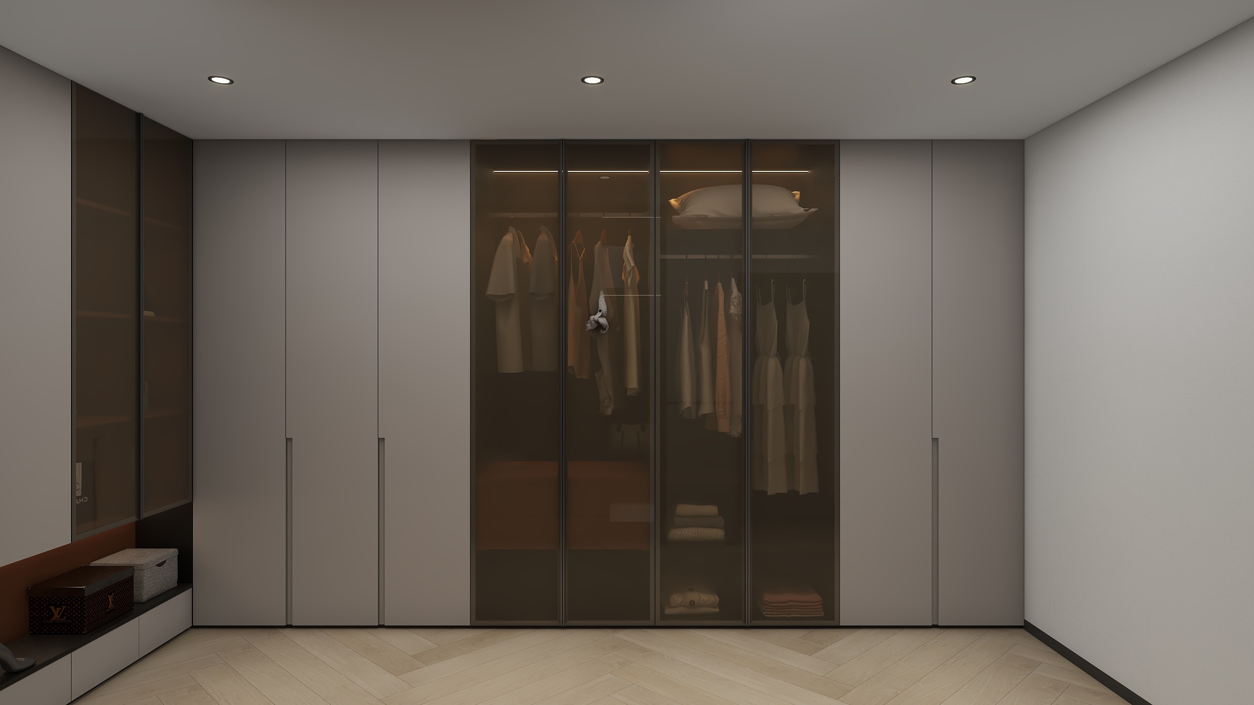 李青越-400平方现代轻奢三层别墅装修效果图