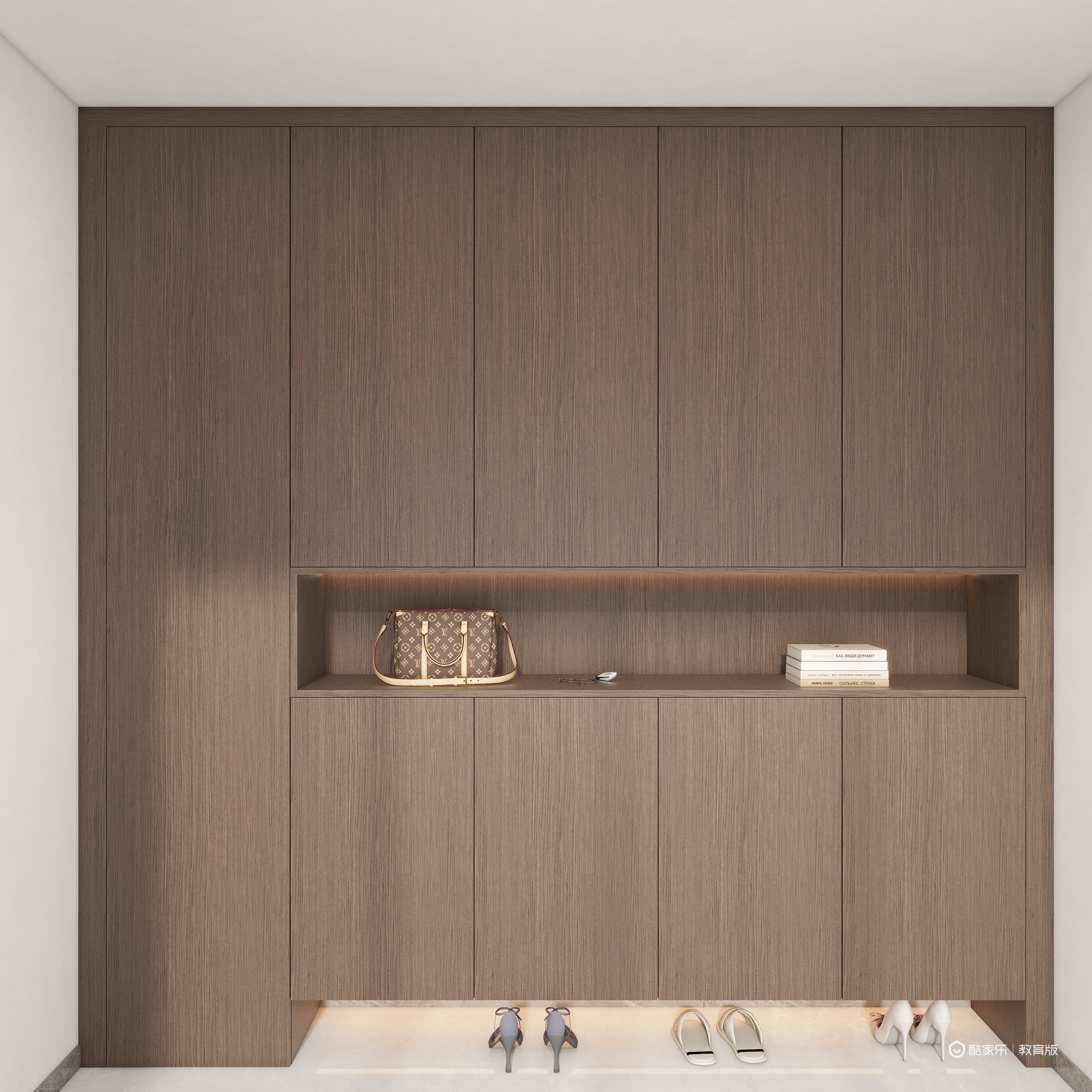 萌哩看海-意式极简120㎡3室装修效果图