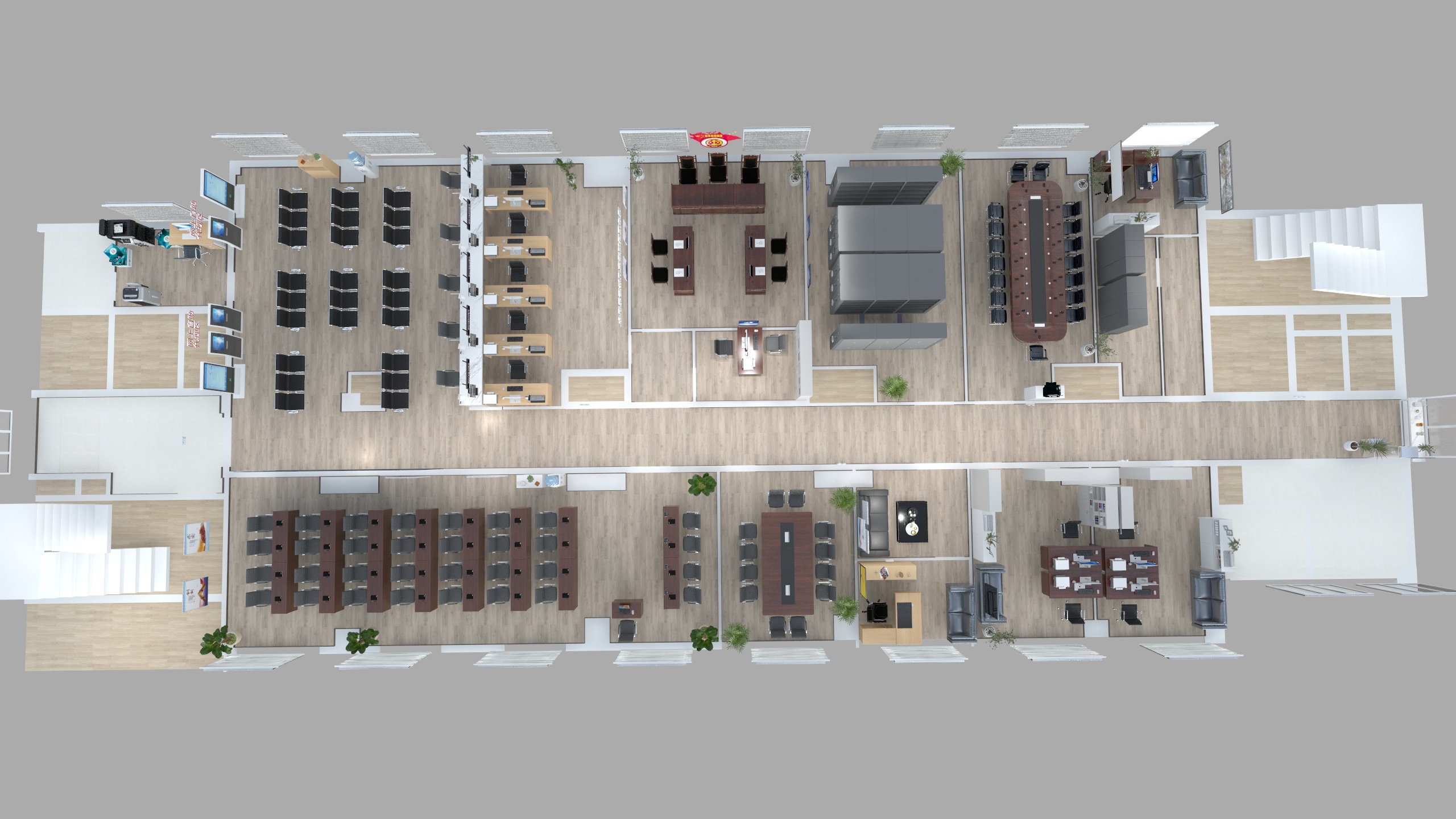 AAA钢笔-农村产权交易中心鸟橄图-装修设计方案