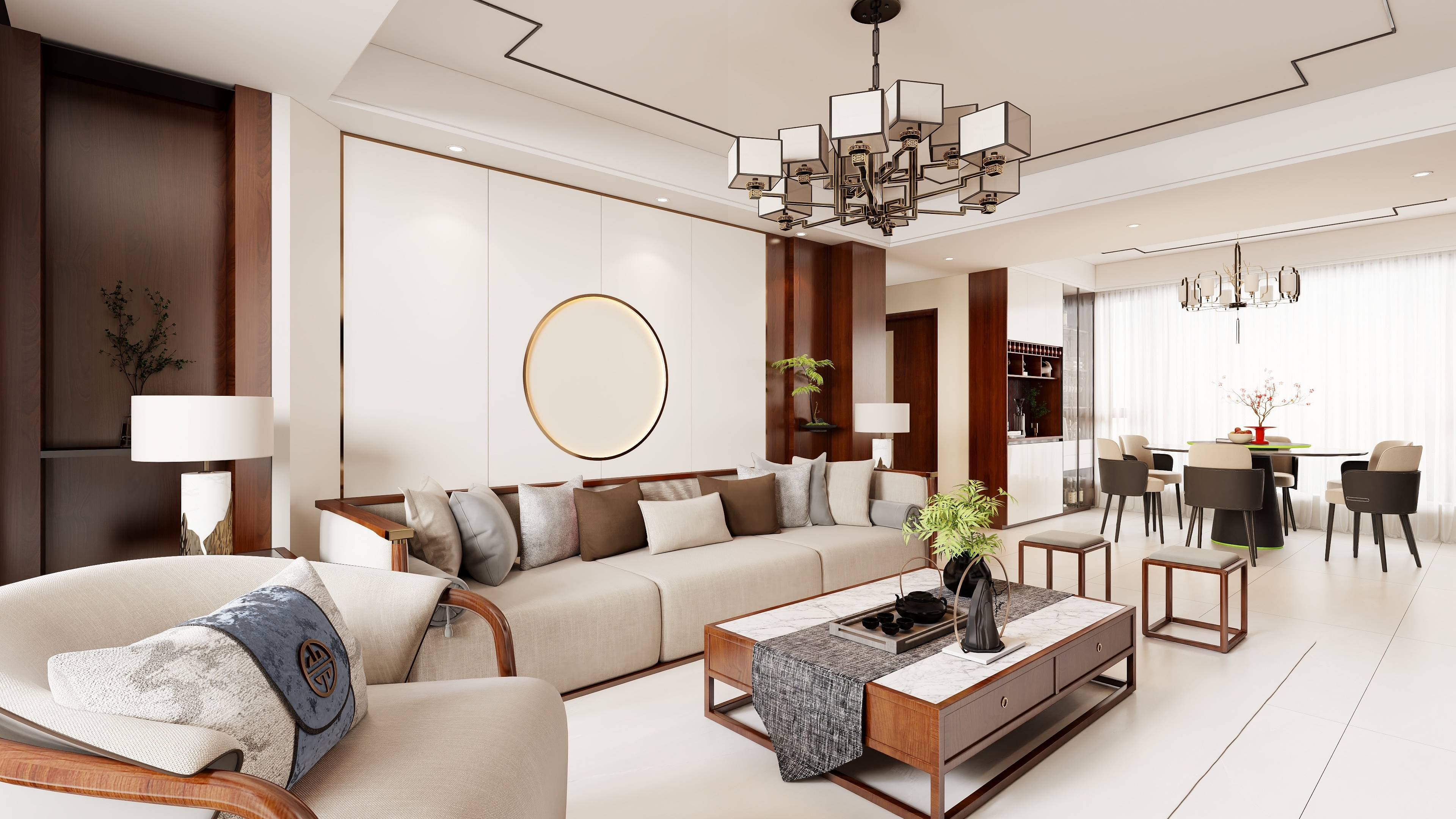 驭方设计师王鹏-状元府新中式装修效果图