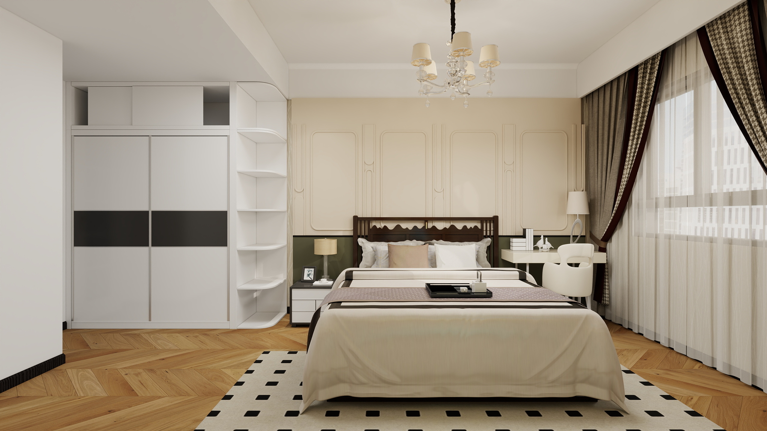 宅研设计-中德英伦联邦-A区95㎡3室-装修设计方案