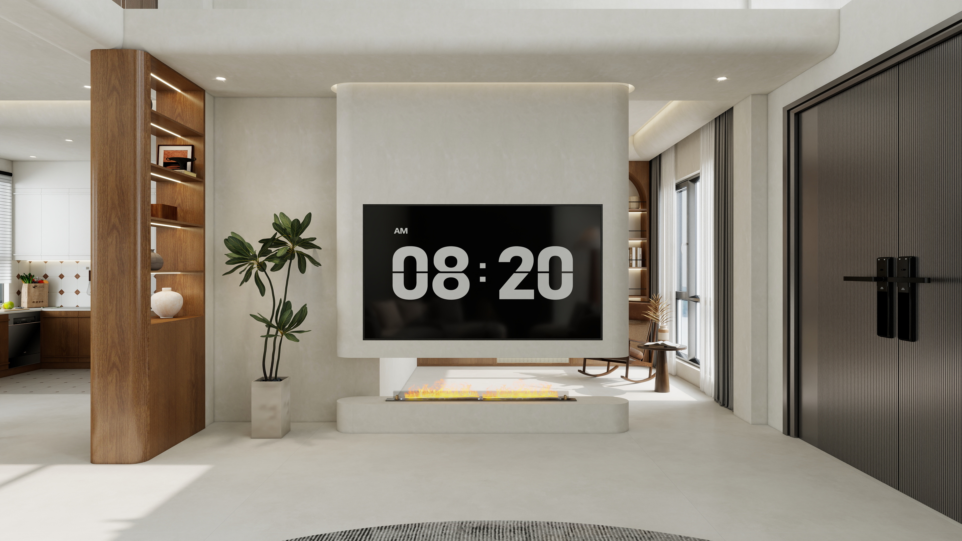 孙有权-『青松落色』200平丨中古混搭别墅装修效果图