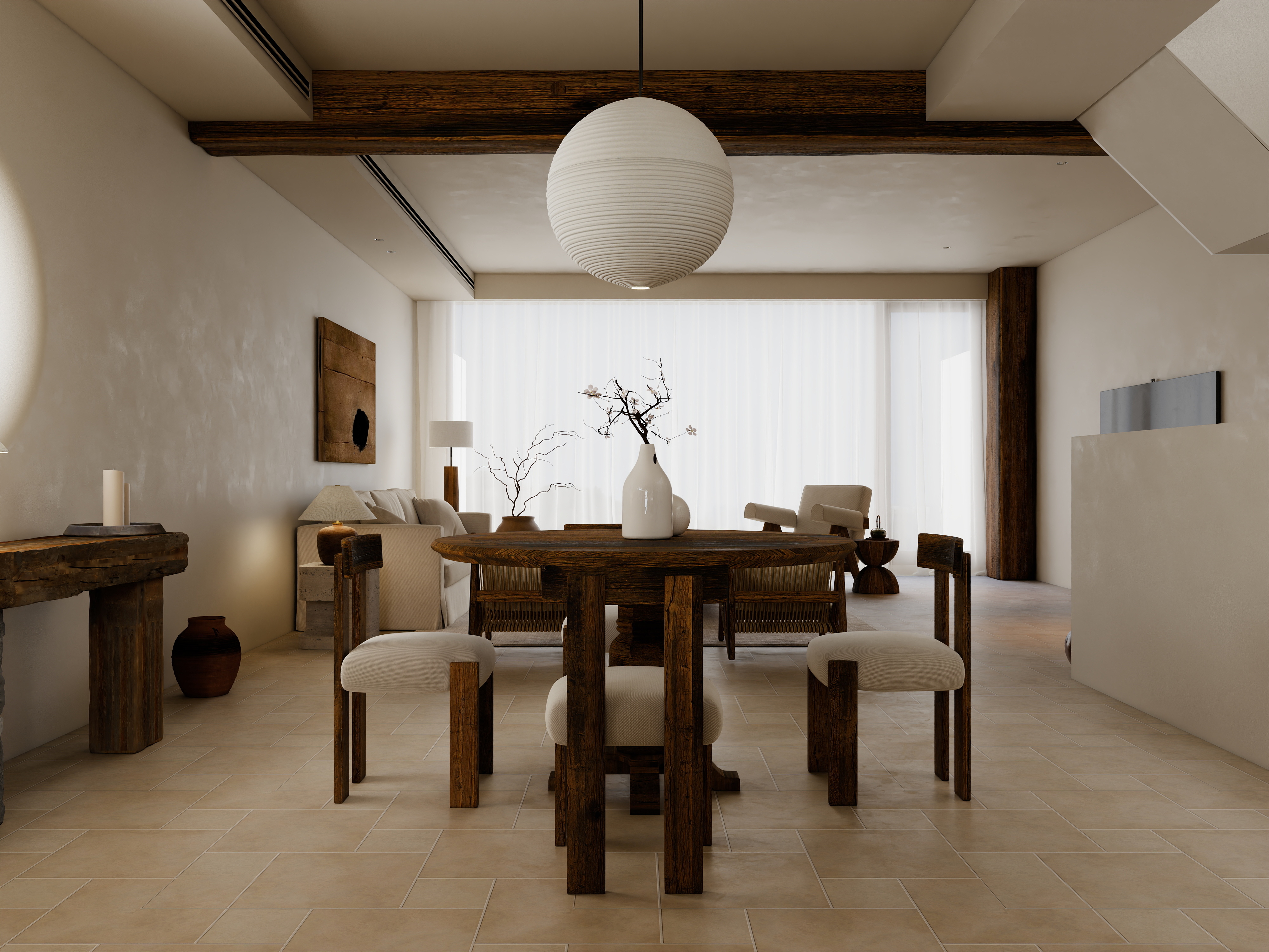 梁筑设计-《侘寂别墅五层》-560平-装修设计方案