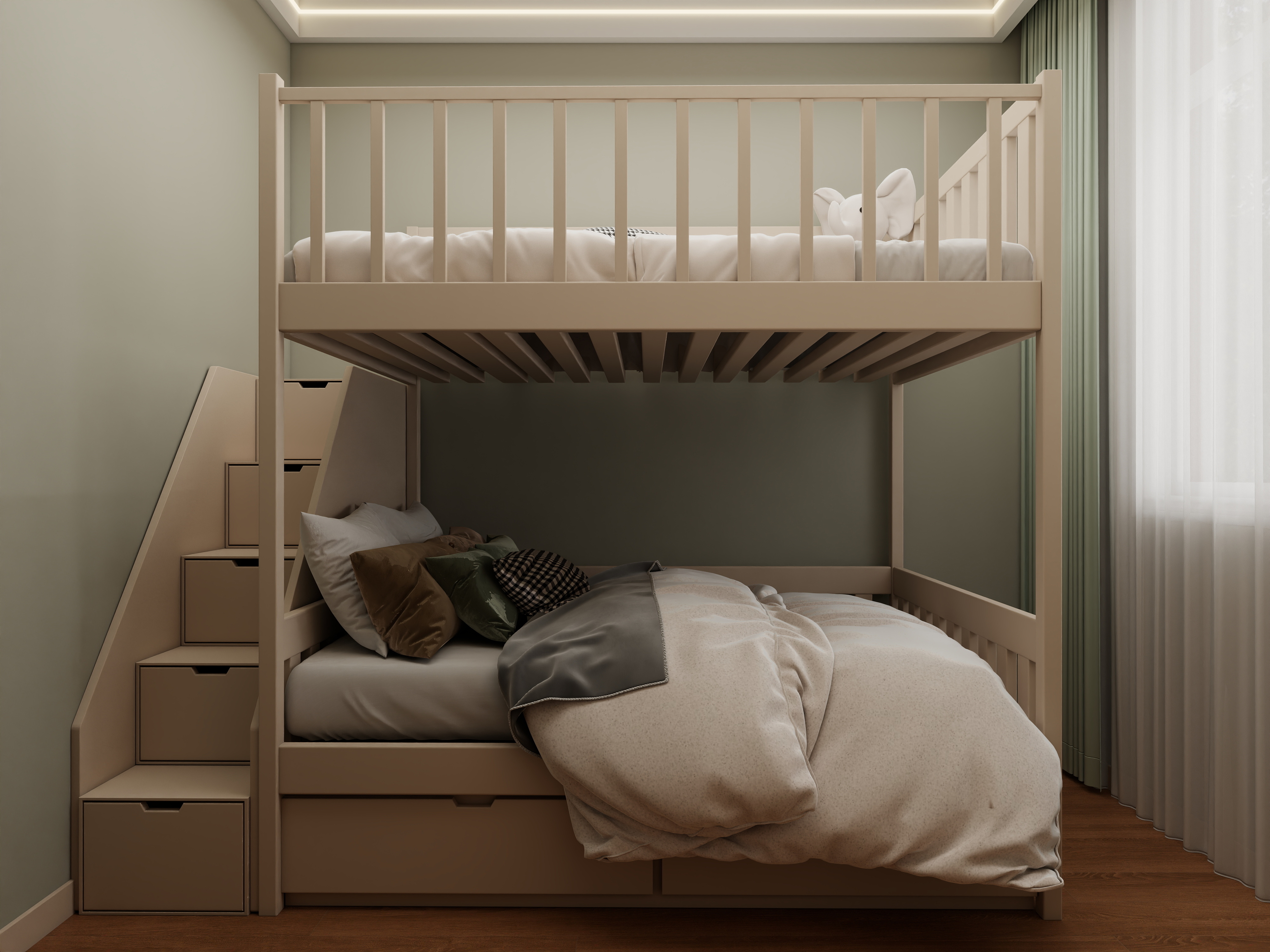 壹诺设计工作室-新中式装修效果图