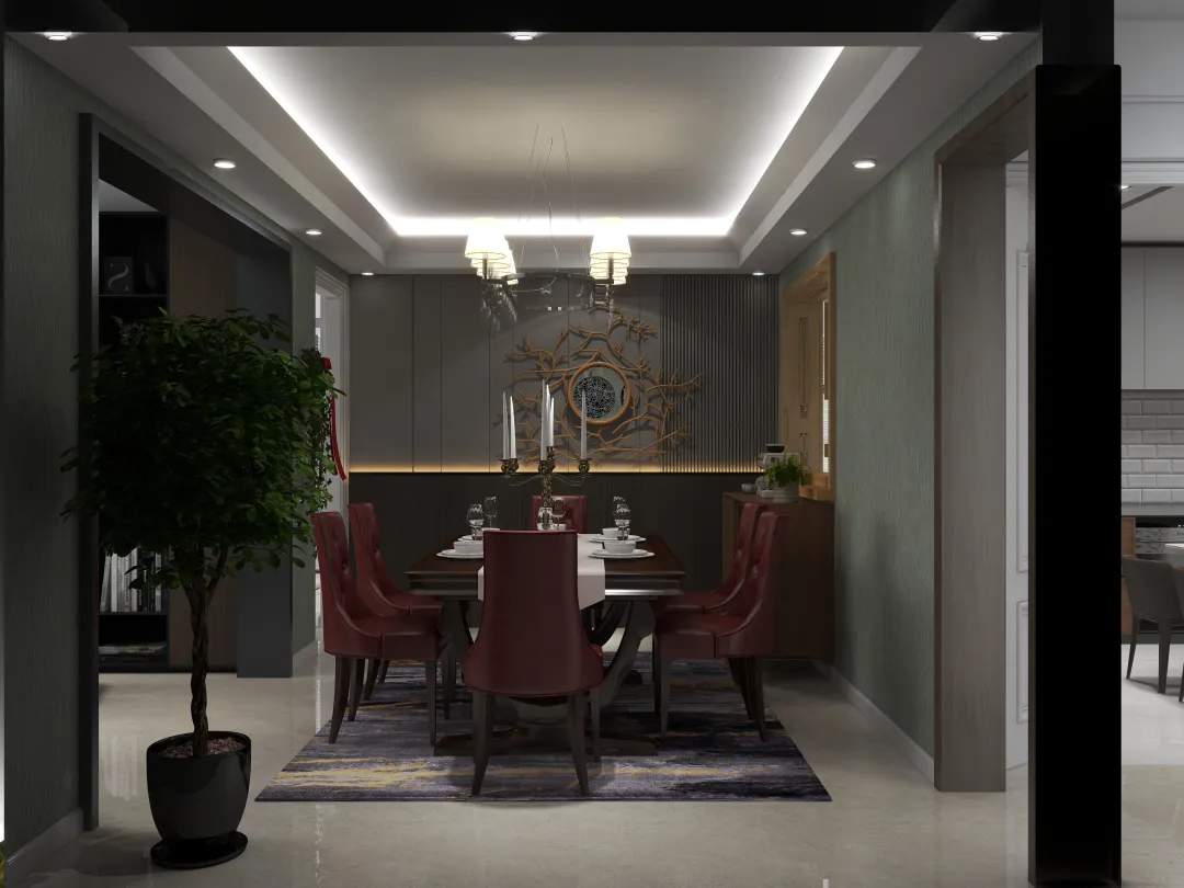 katpal33的装修设计方案:living room and dining for a 3 bedroom house 