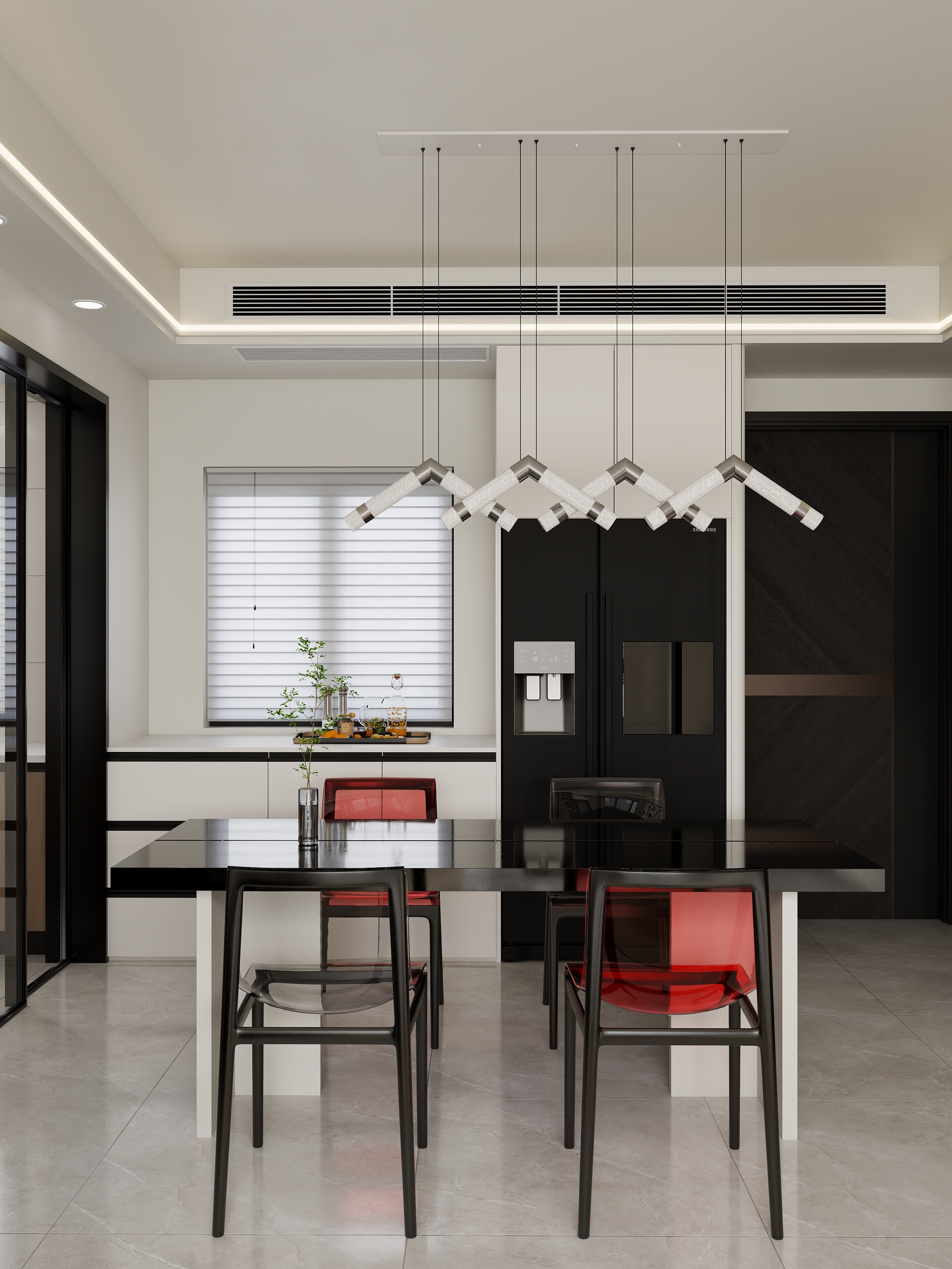 欧派全案设计师-陶工-天铂现代简约124平-装修设计方案