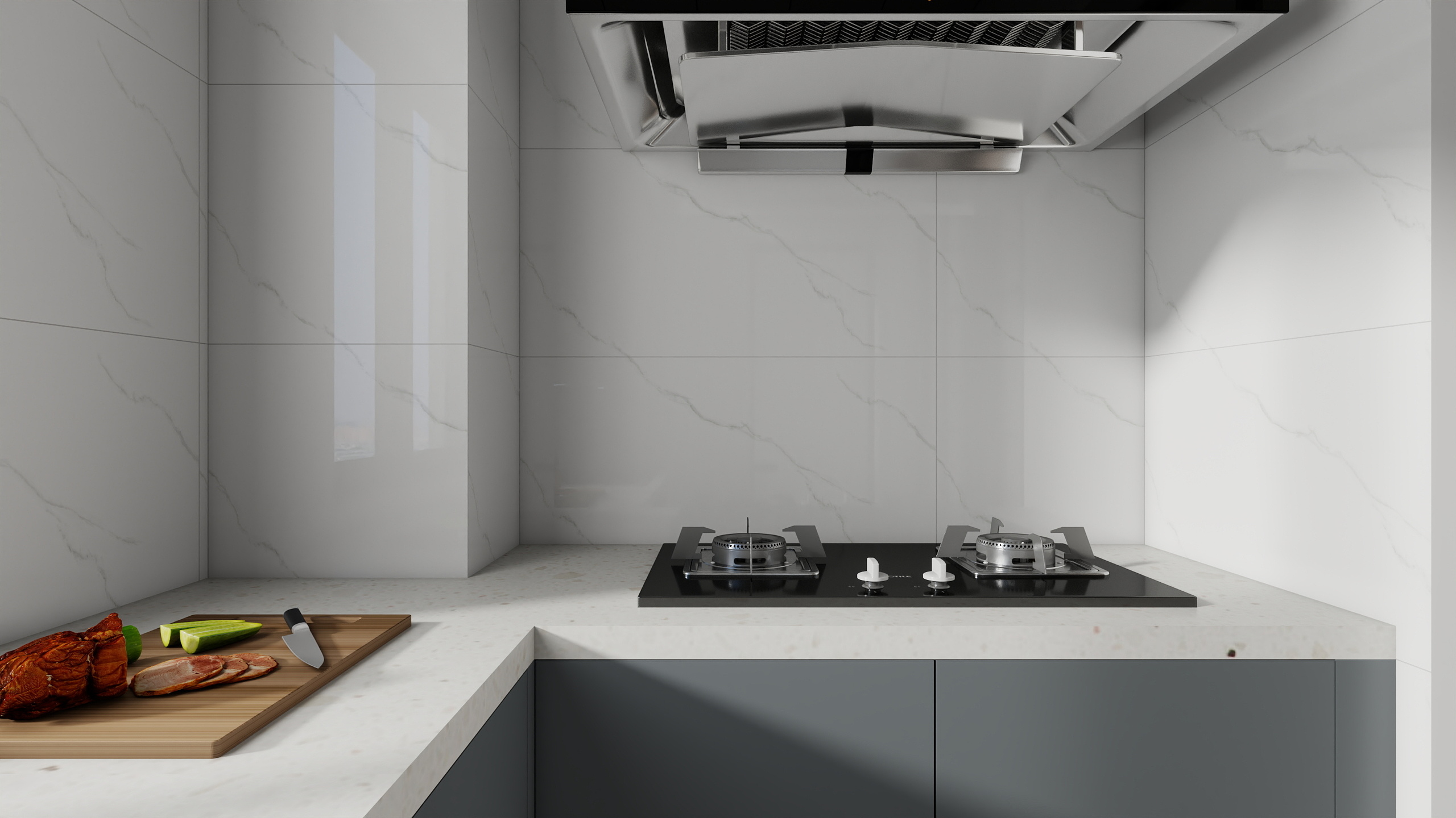 陆地蝉-龙城府邸120㎡3室装修效果图