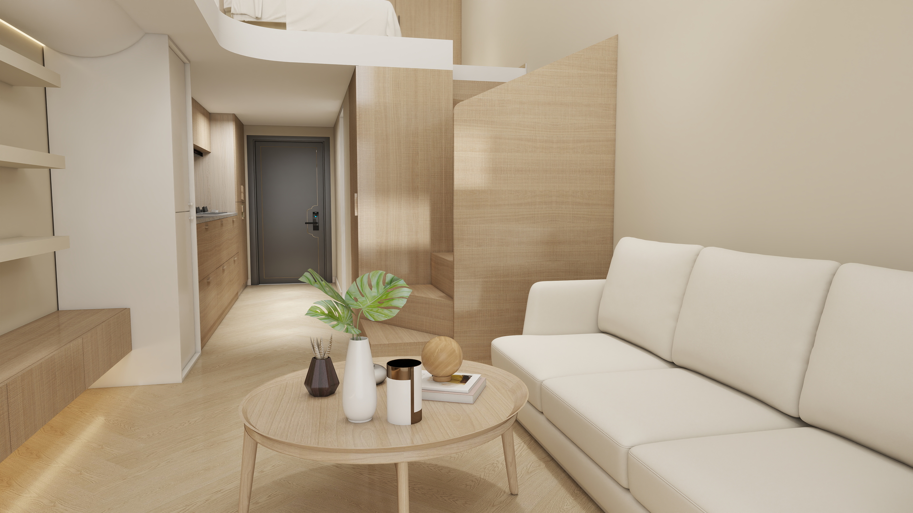 enyi设计工作室-华润东源时光绘 38平米装修效果图