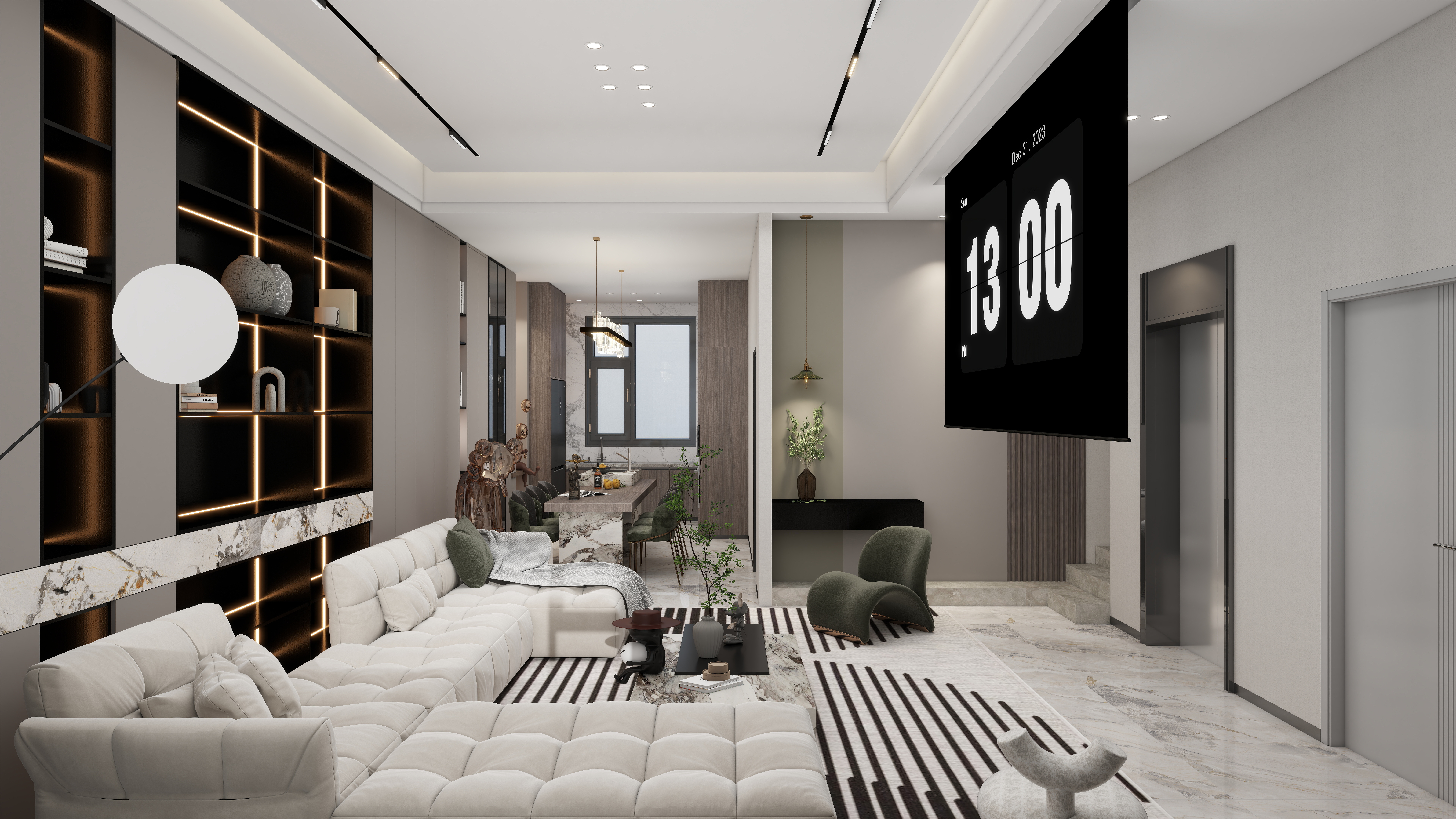 阿雄.设计-新邨别墅装修效果图