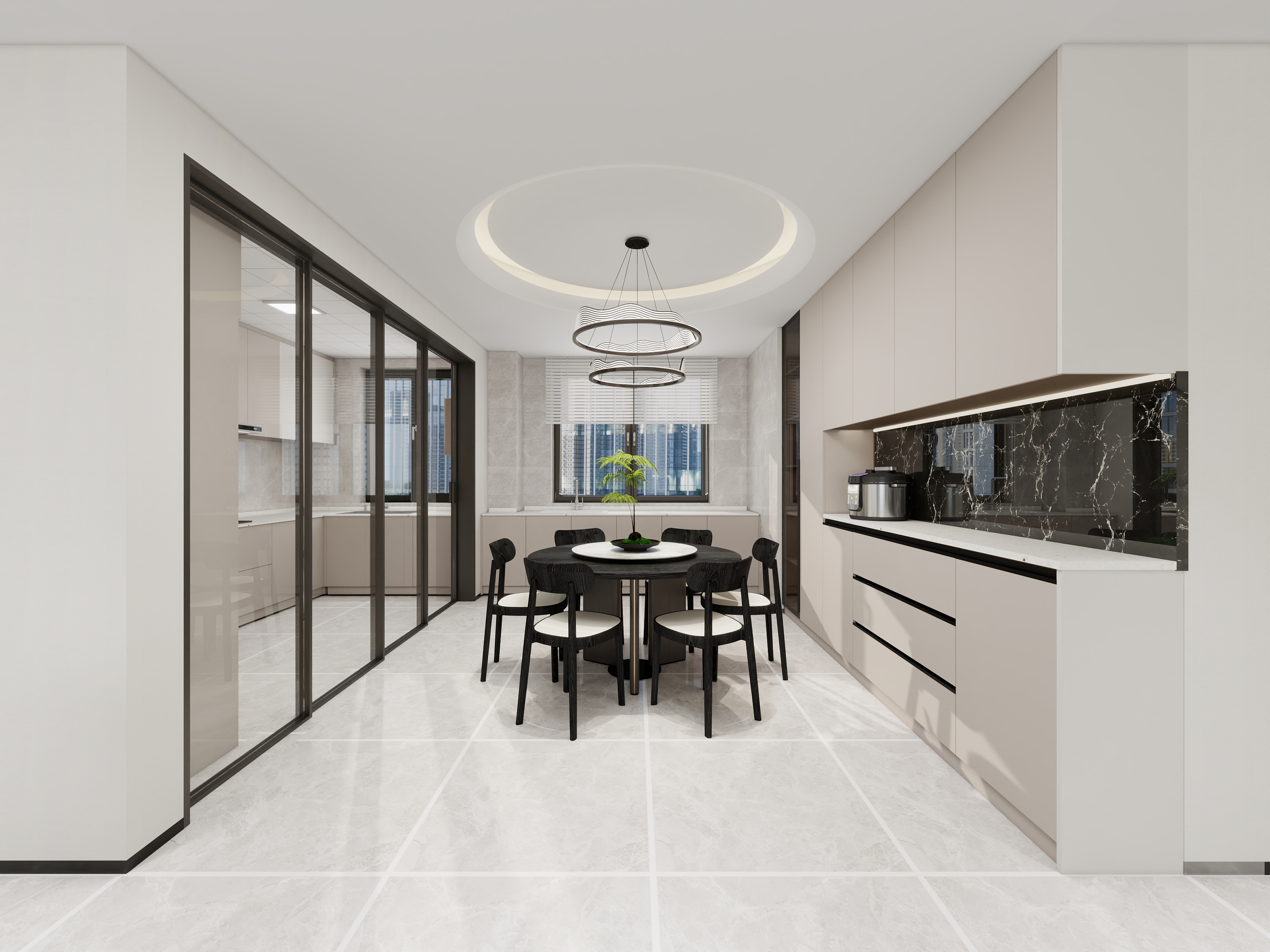 四叶草~玲-湖城印象熙岸新中式172㎡4室-装修设计方案