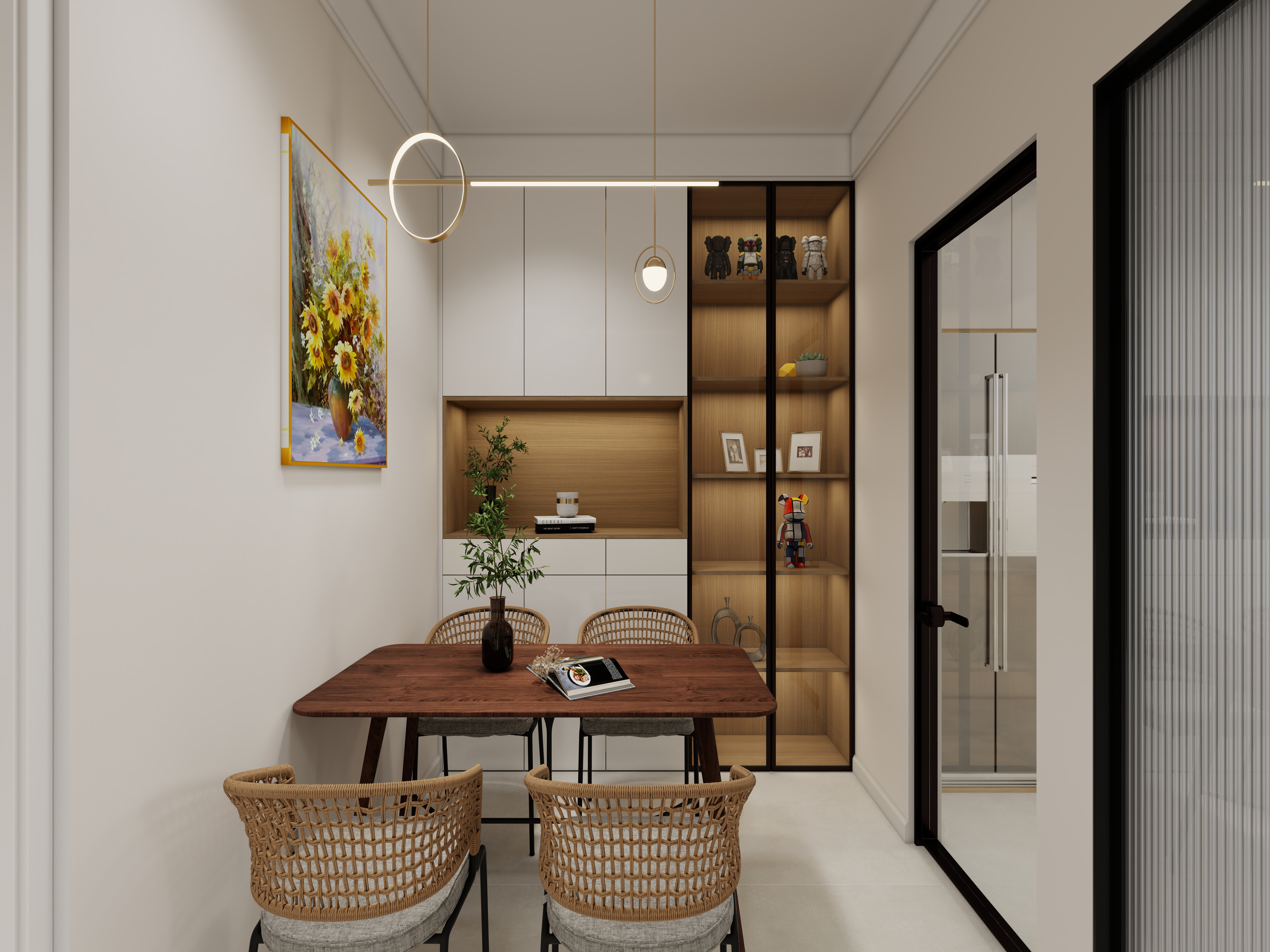 艺雅丽-60平米现代简约小户型装修效果图