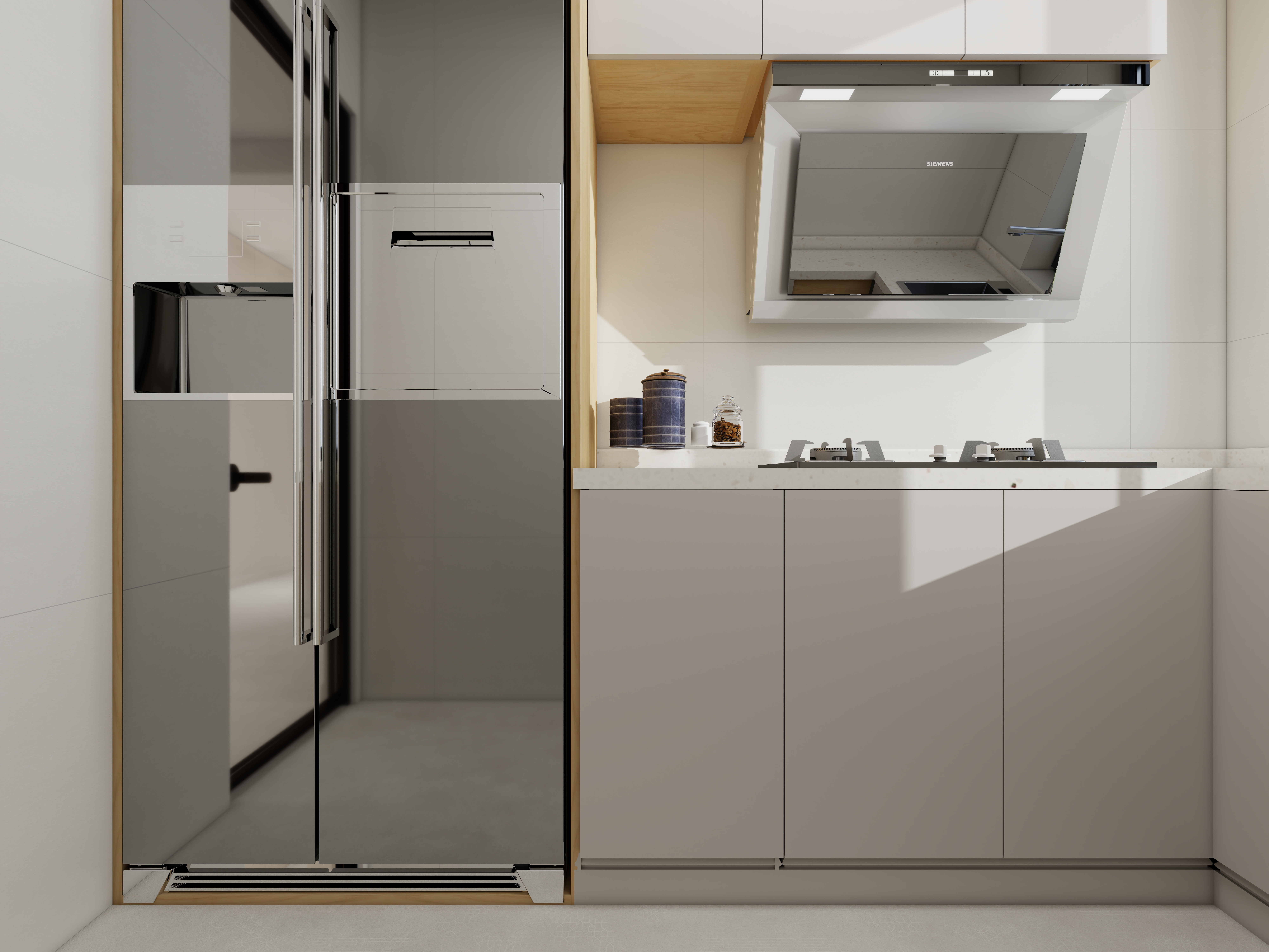 艺雅丽-60平米现代简约小户型 装修效果图