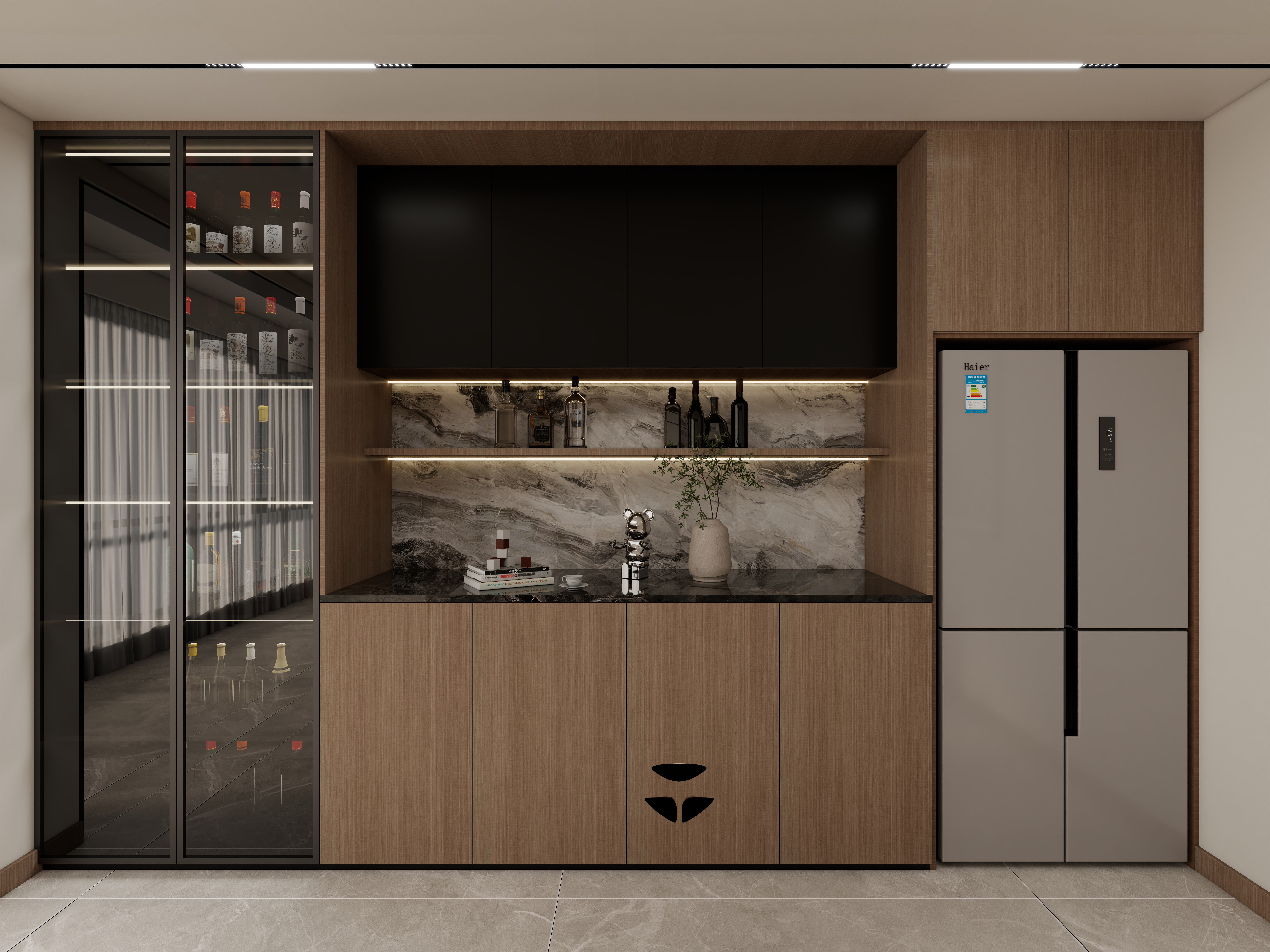 壹诺设计工作室-127㎡3室装修效果图