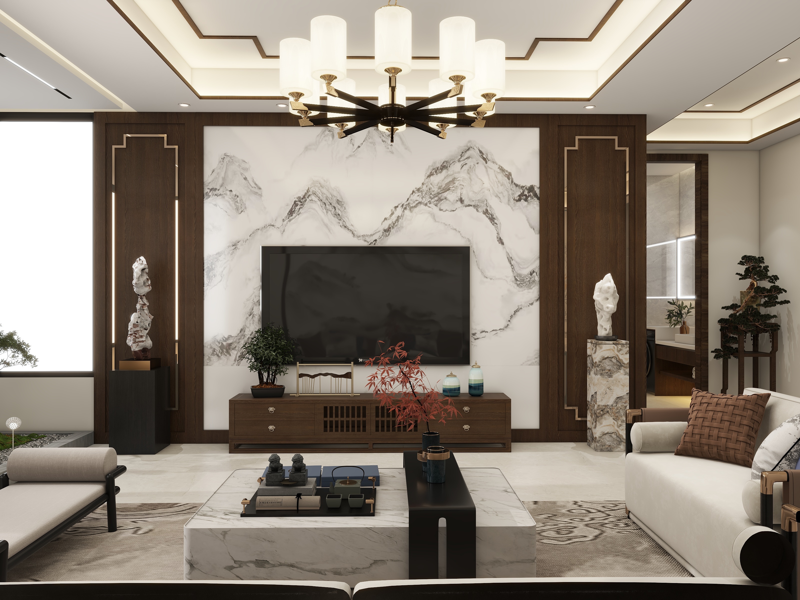 叮得龙洞墙-182㎡4室-装修设计方案