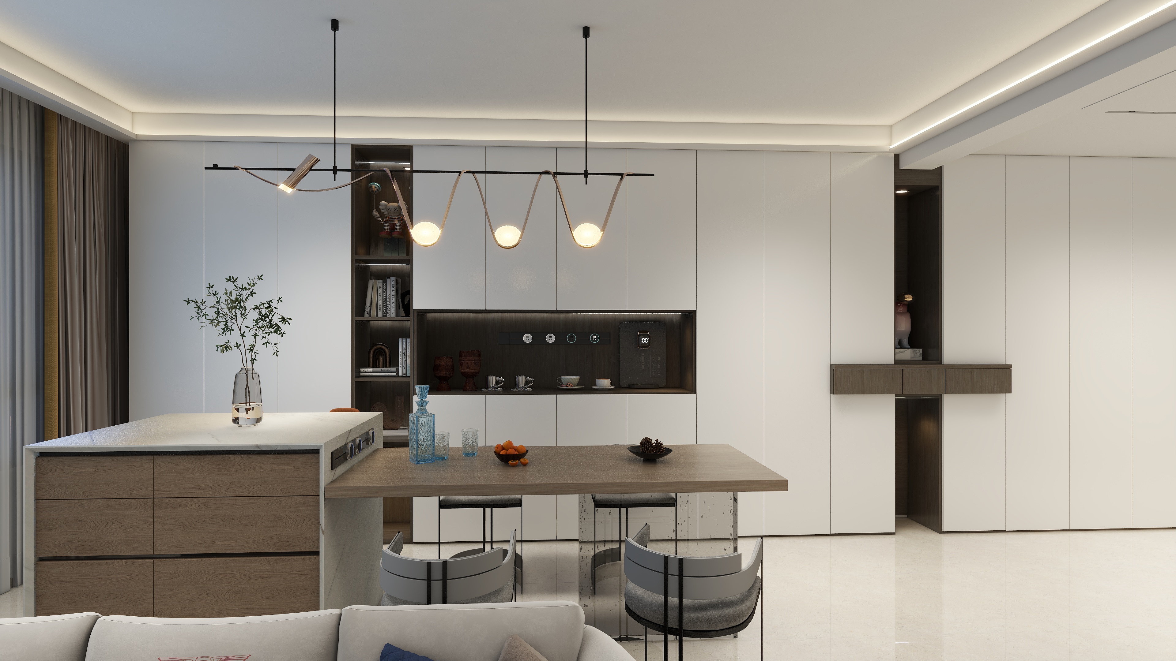 呼市马克森橱柜-爱格全屋定制-永泰城御景3期33最终确定方案交付落地方案-装修设计方案