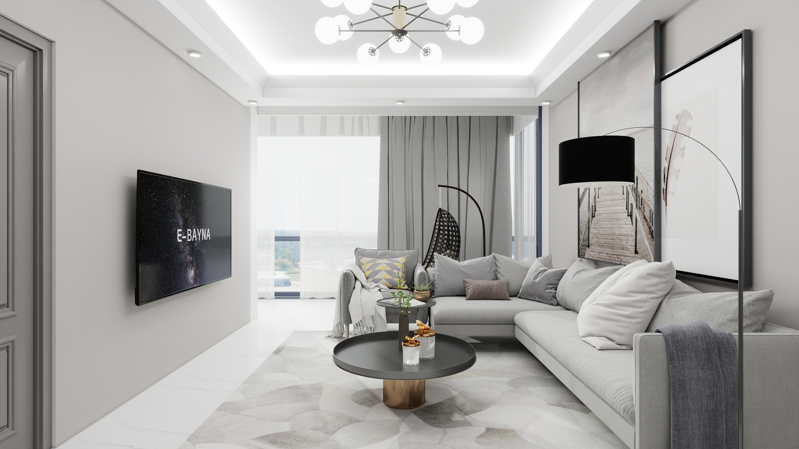 前山全案设计-中德英伦联邦86㎡2室-装修设计方案