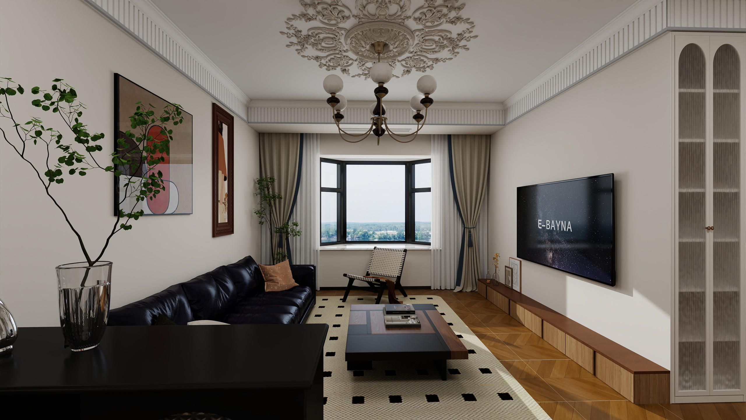 張evHw-九龙城市乐园中古风-装修设计方案