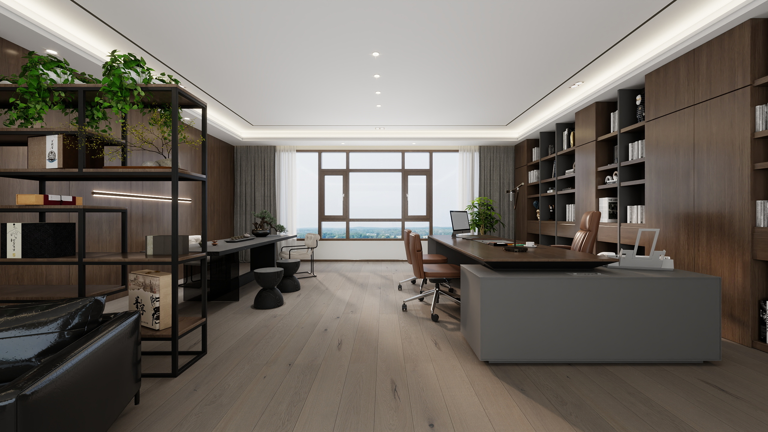 莱俪效果图工作室-恒建紫金湾172㎡-装修设计方案