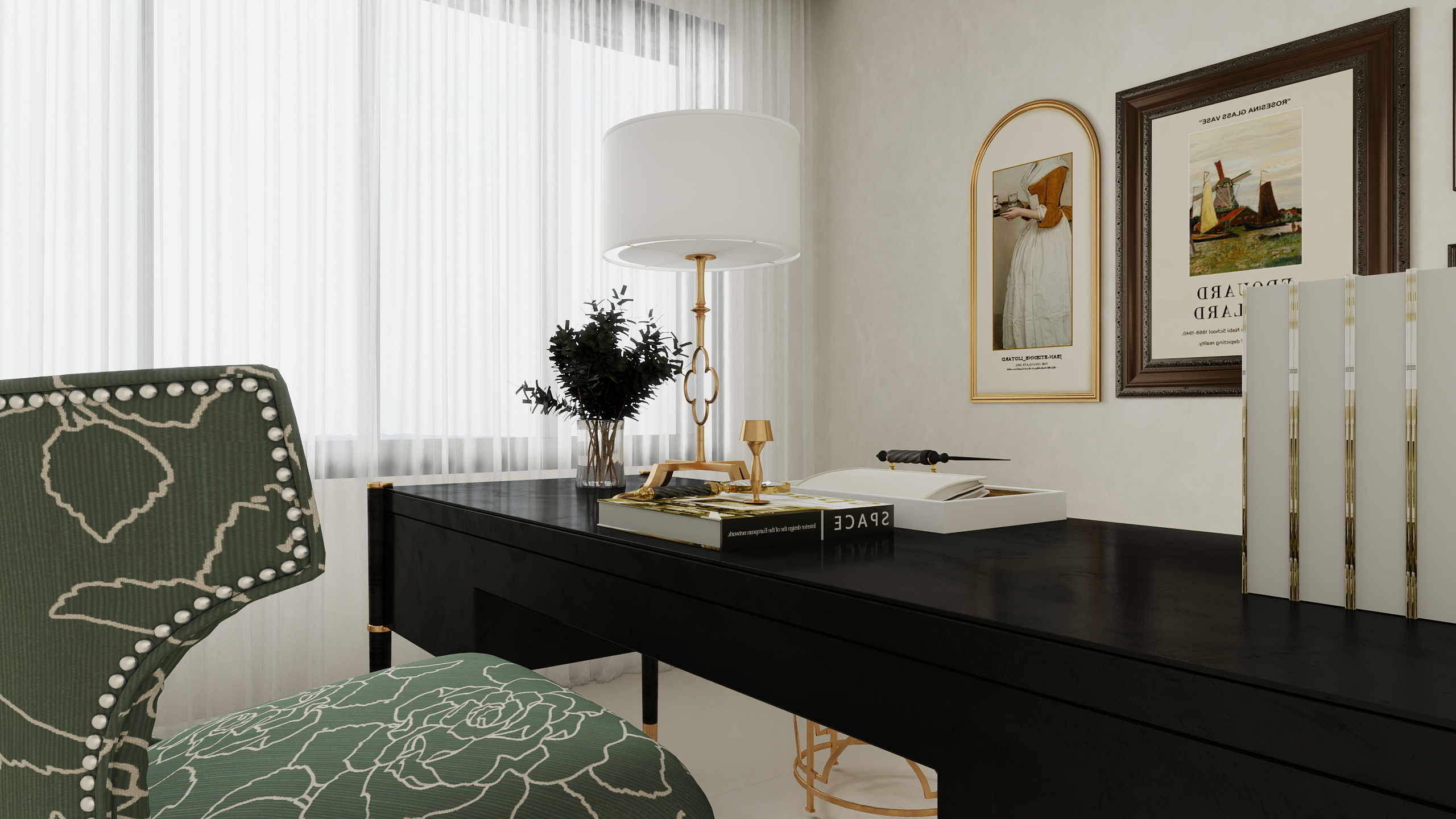 AkuYa-天玺湾257㎡5室  法式奶油风装修效果图