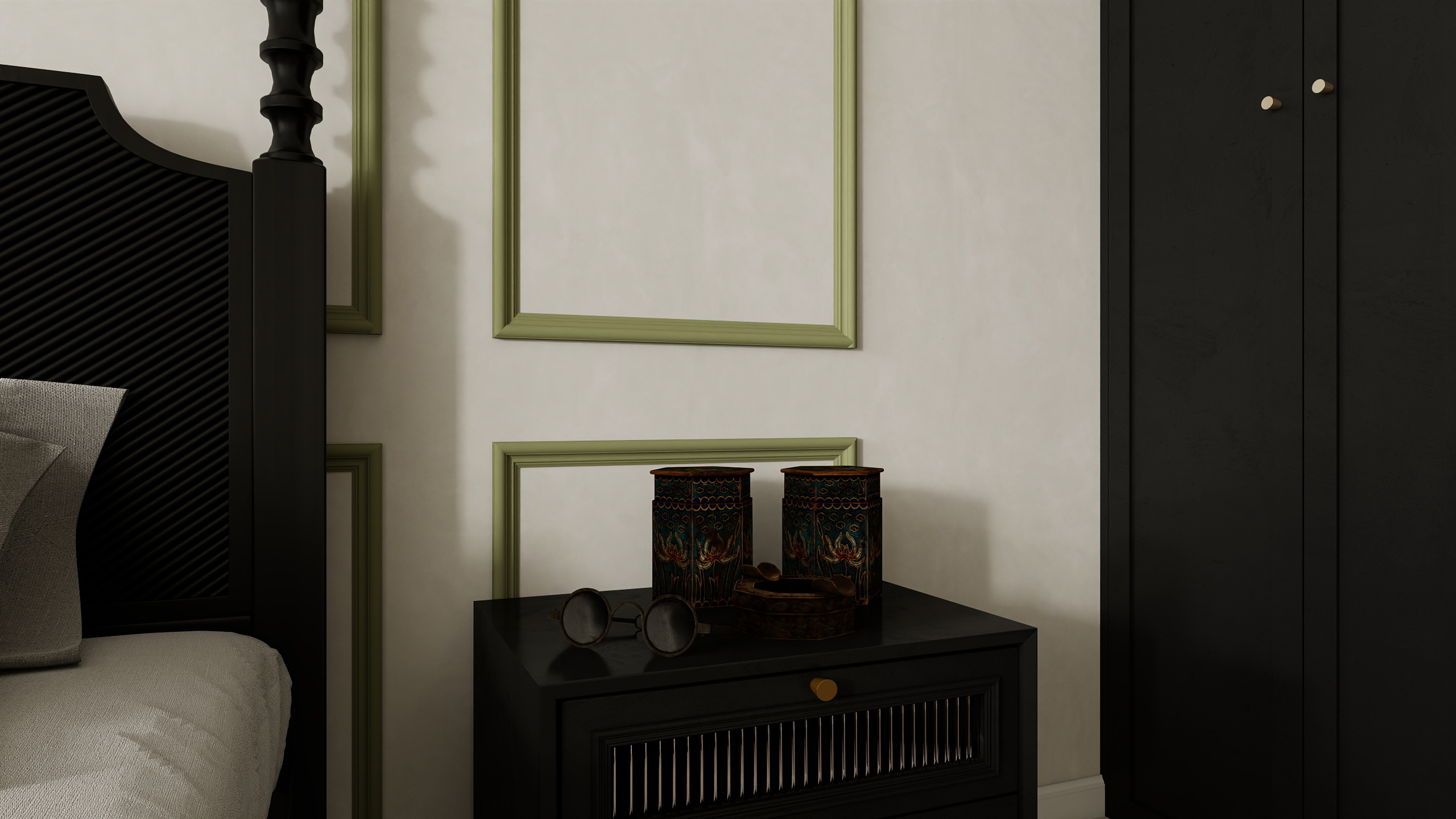 AkuYa-天玺湾257㎡5室  法式奶油风装修效果图