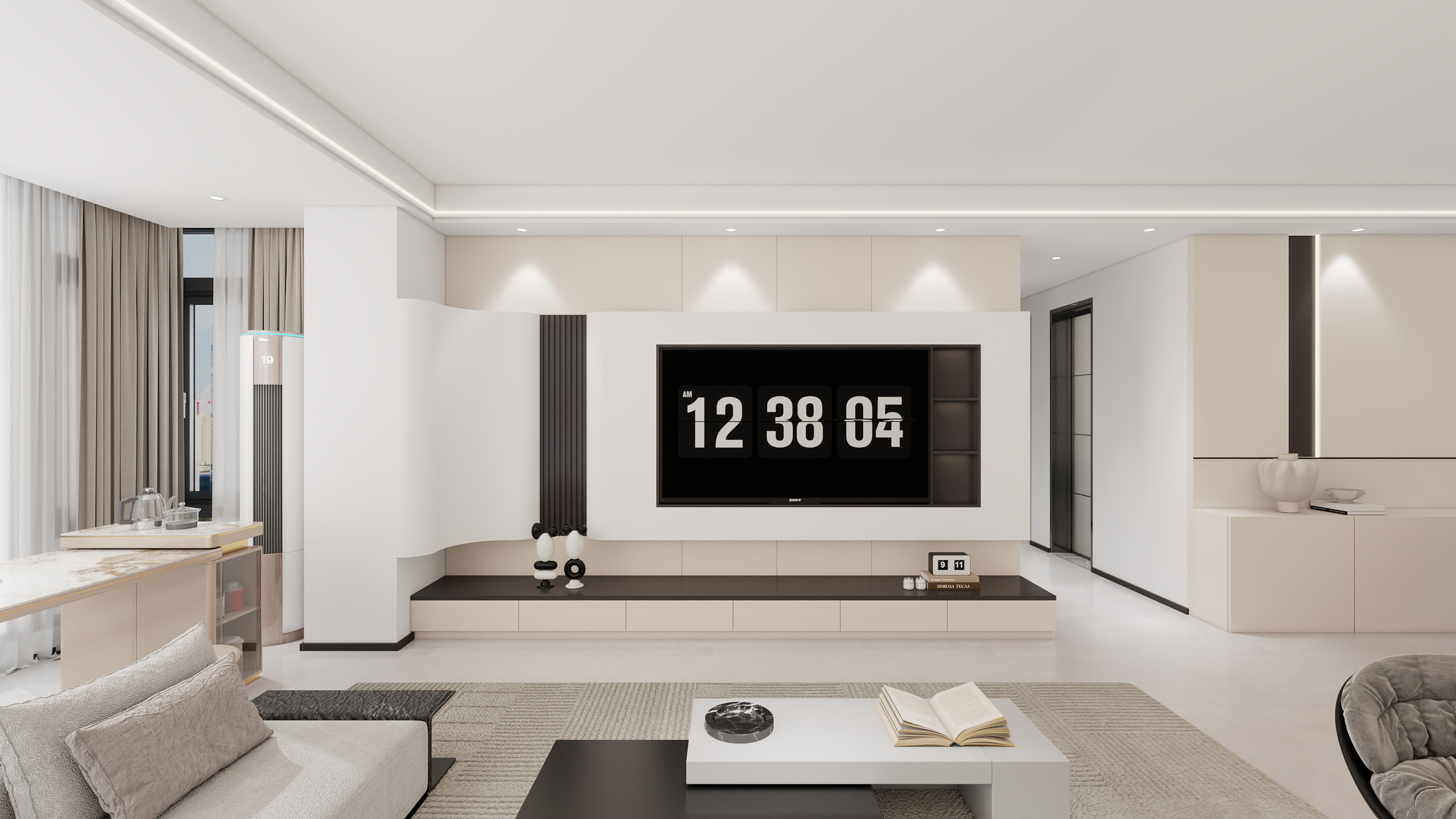 设计一一一一一一一kk-现代简约116m²-暖黑配色-装修设计方案