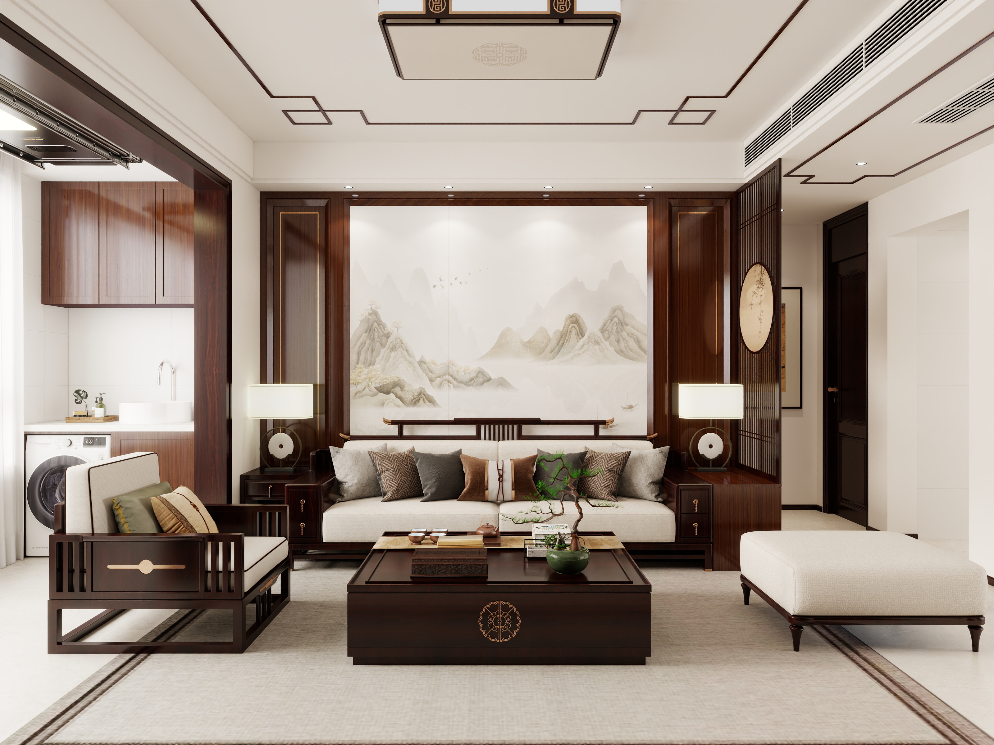 萧安之-福安壹号院新中式-装修设计方案