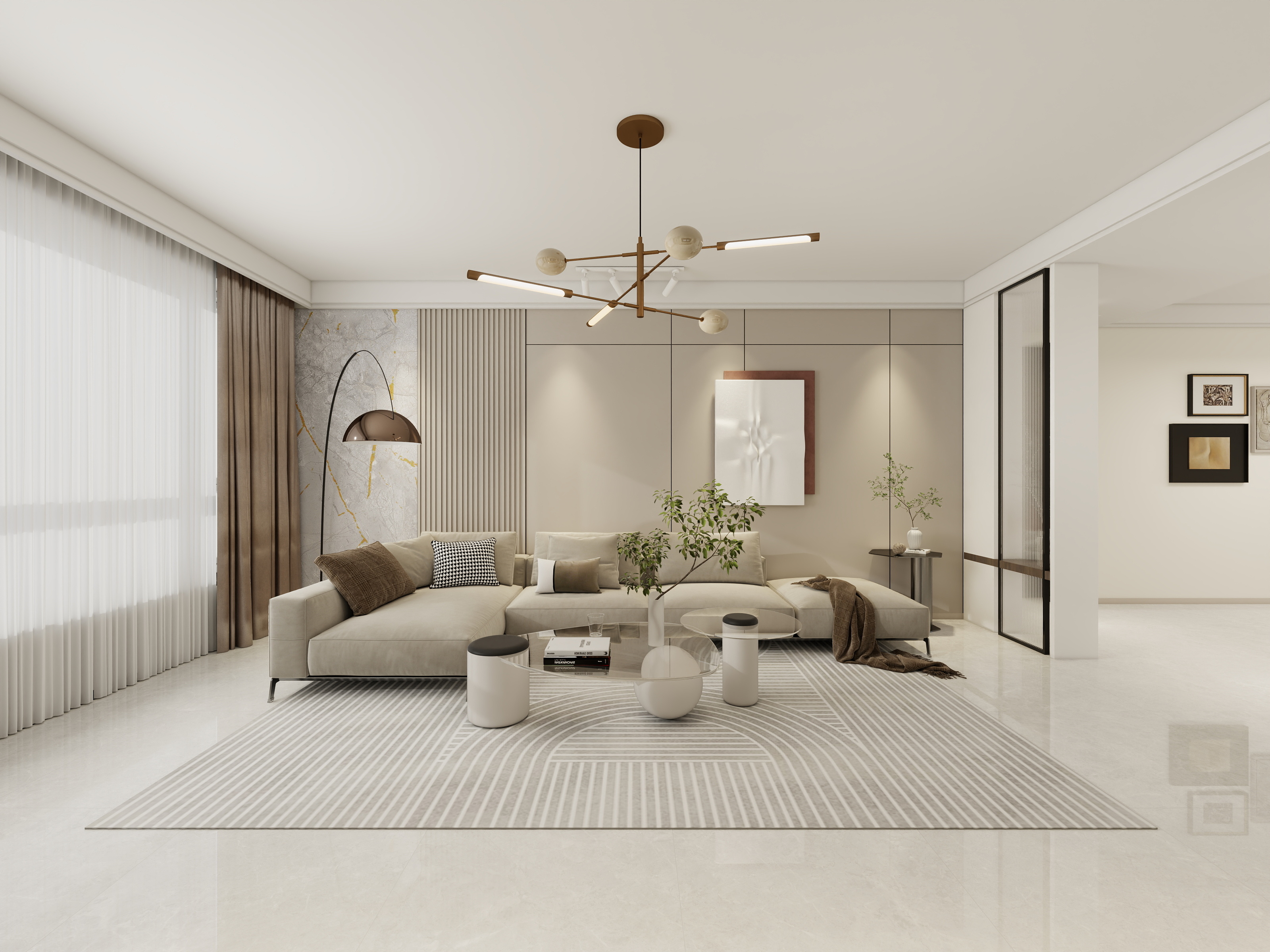 齐殊逸-壹品蓝天-现代极简-装修设计方案