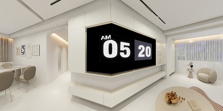 设计师冷如宾-保利天汇法式奶油风128李先生17-1804-装修设计方案