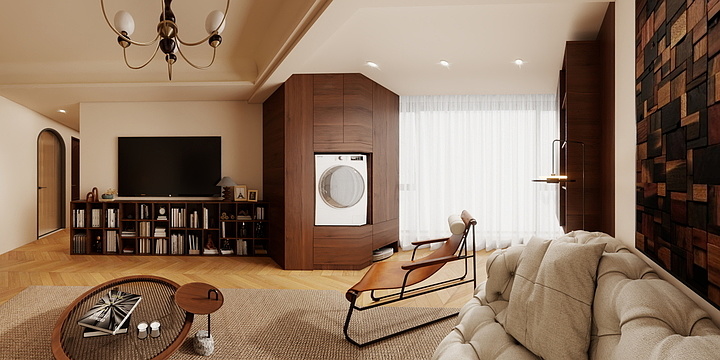 邹偕毓-中古风-88平方-副本-装修设计方案