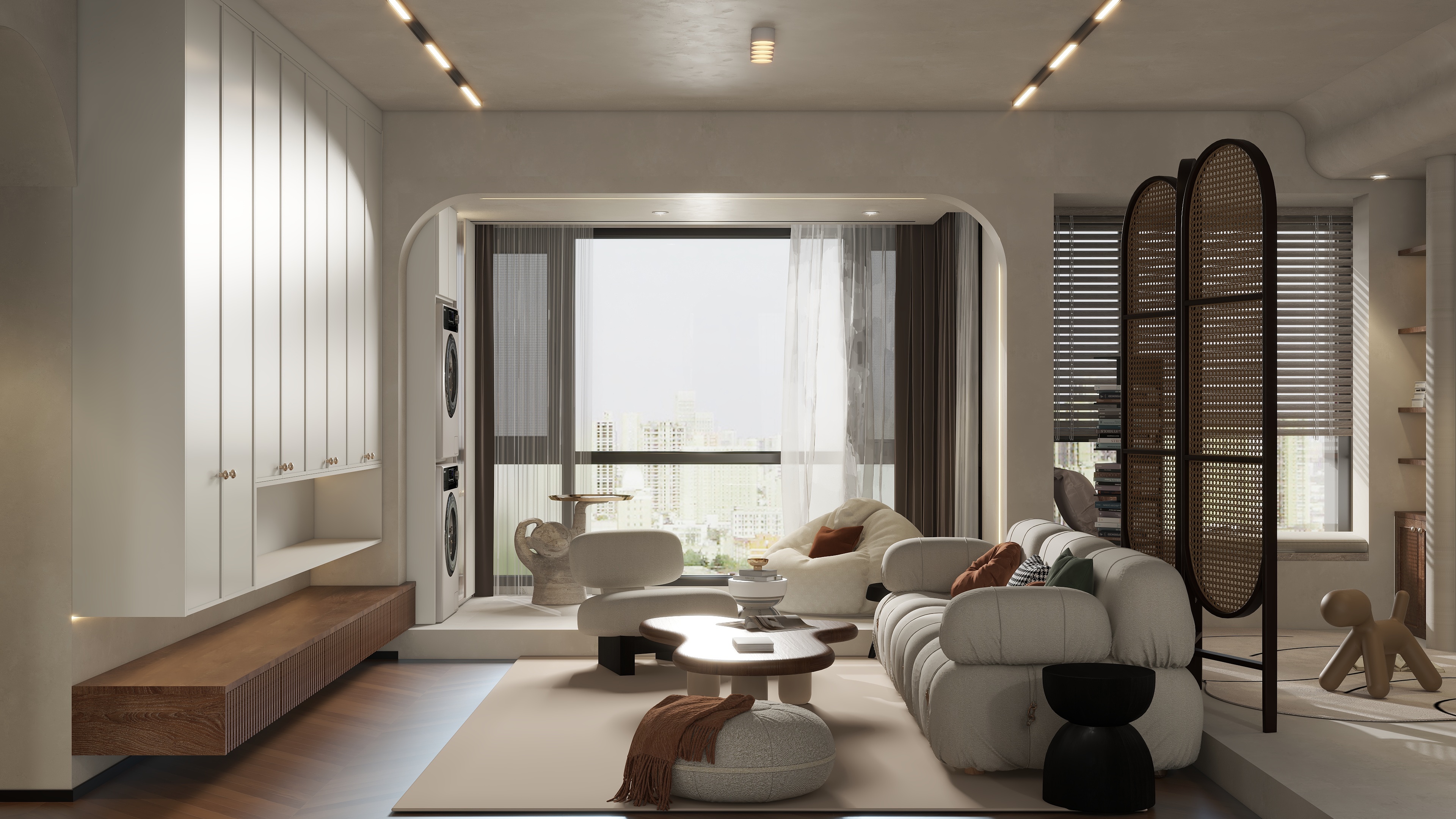 设计师珂源-云科府侘寂107㎡4室装修效果图