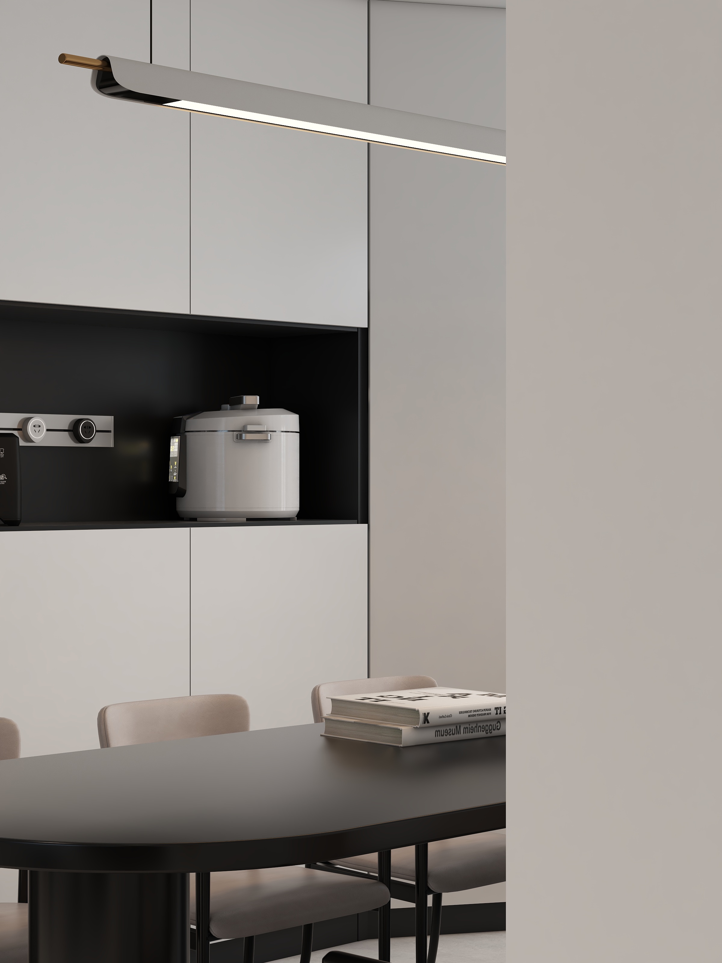 池宇航@博洛尼集团(H000151)-现代简约黑白灰137m²3室装修效果图