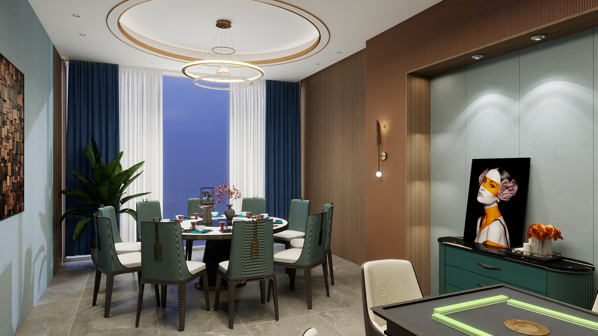 新概念设计装饰工程有限公司-郡祁名邸售楼部二楼-装修设计方案