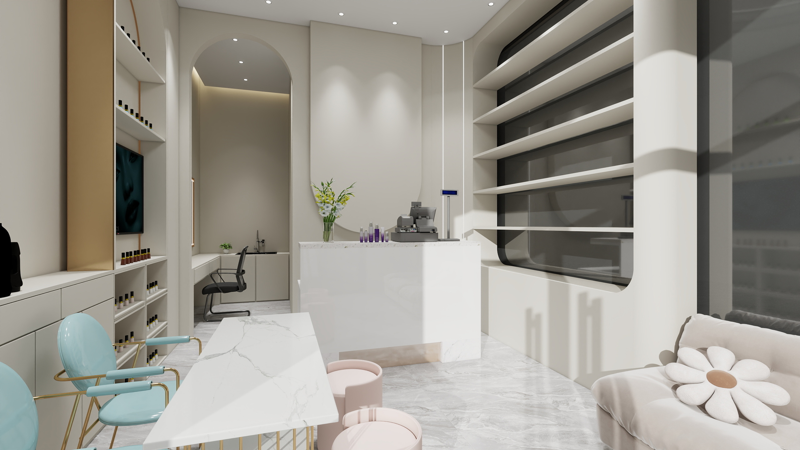 張evHw-美甲店-装修设计方案