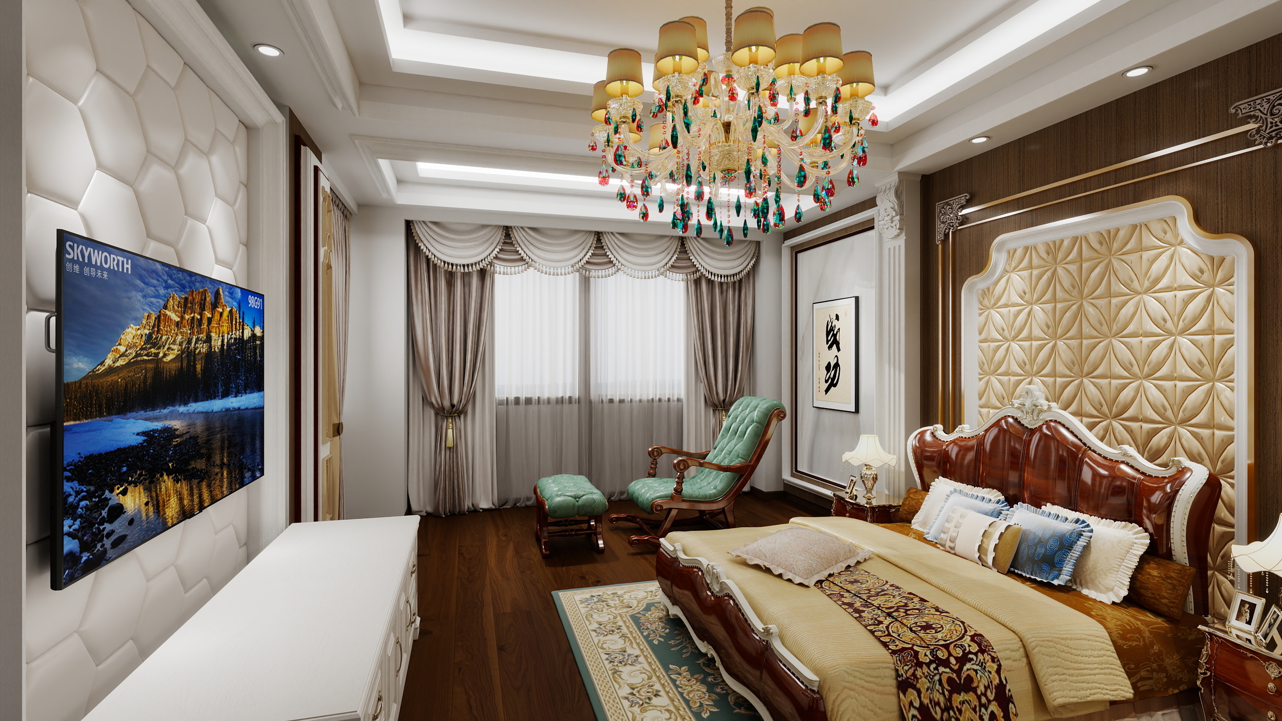 130****9137xImE-奥林至尊183㎡3室-欧式-装修设计方案