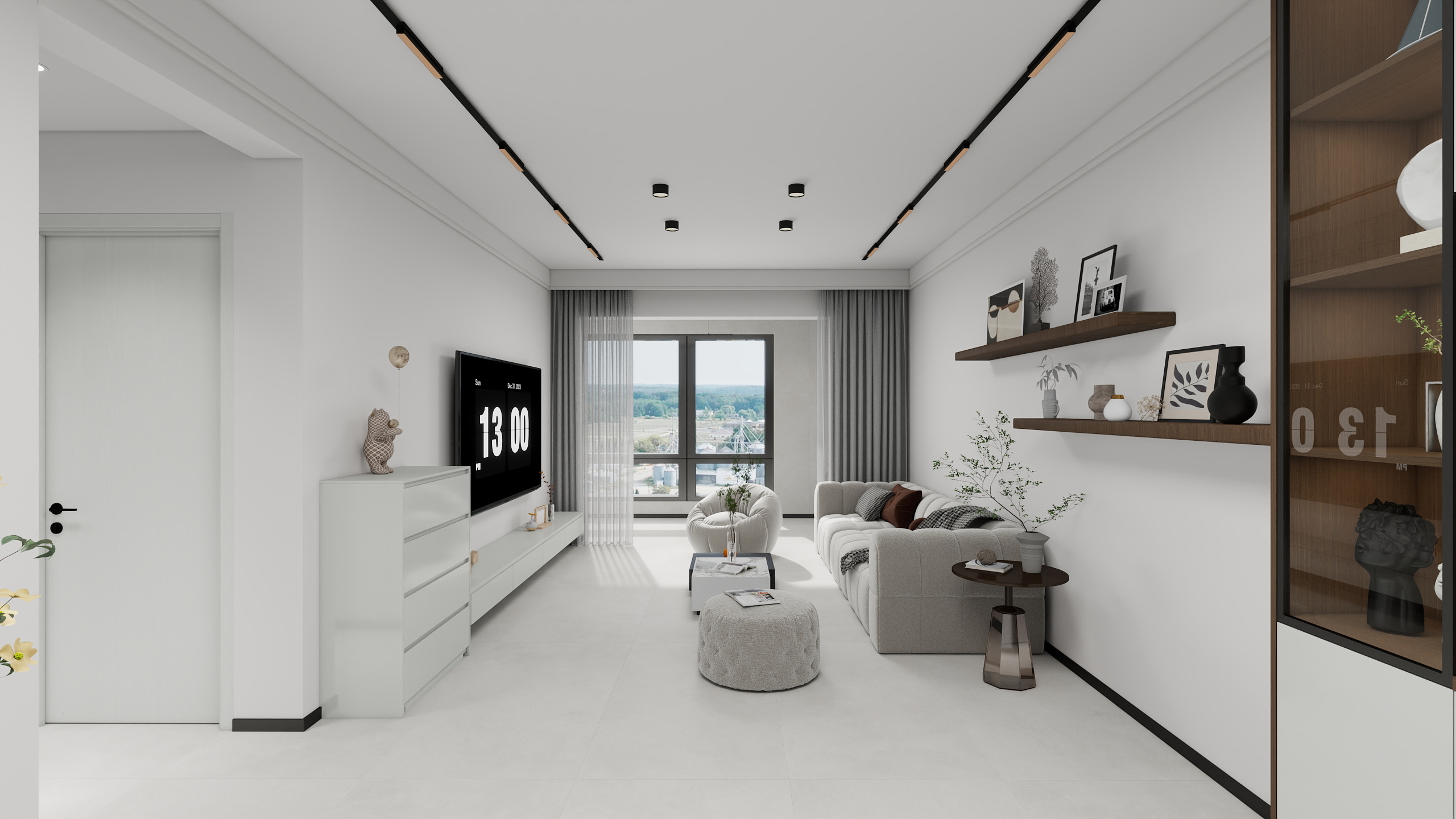 冯123456-建业 君邻大院108㎡2室装修效果图