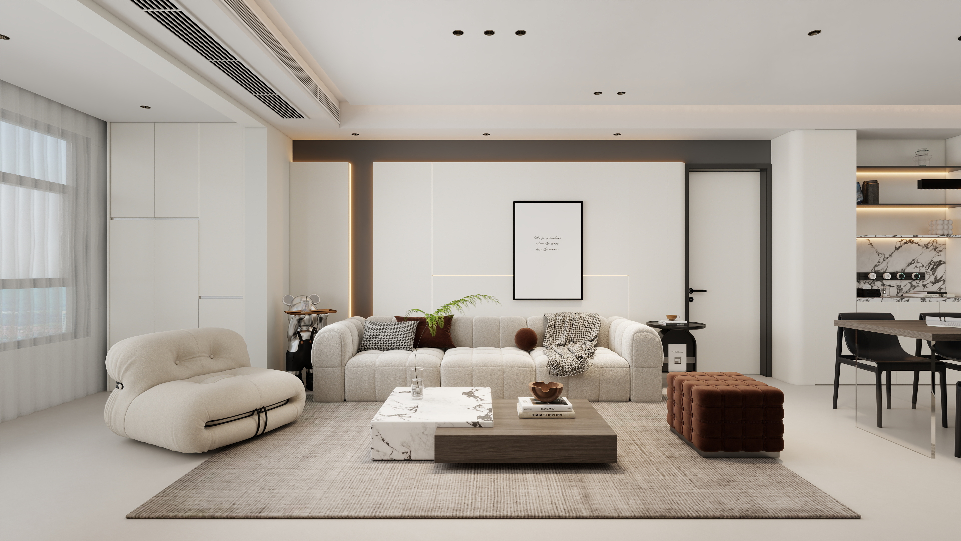 BEIYAN-DESIGN-【现代极简】新悦城124平四居室-装修设计方案