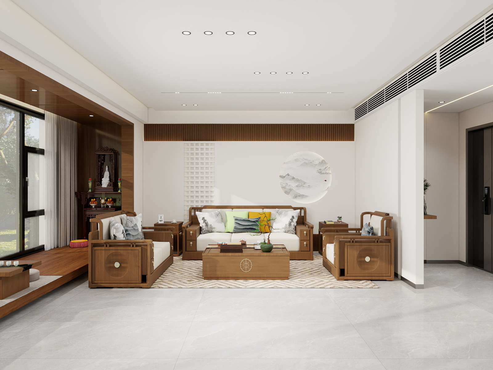 100元设计方案-141m²现代轻奢风格设计装修效果图