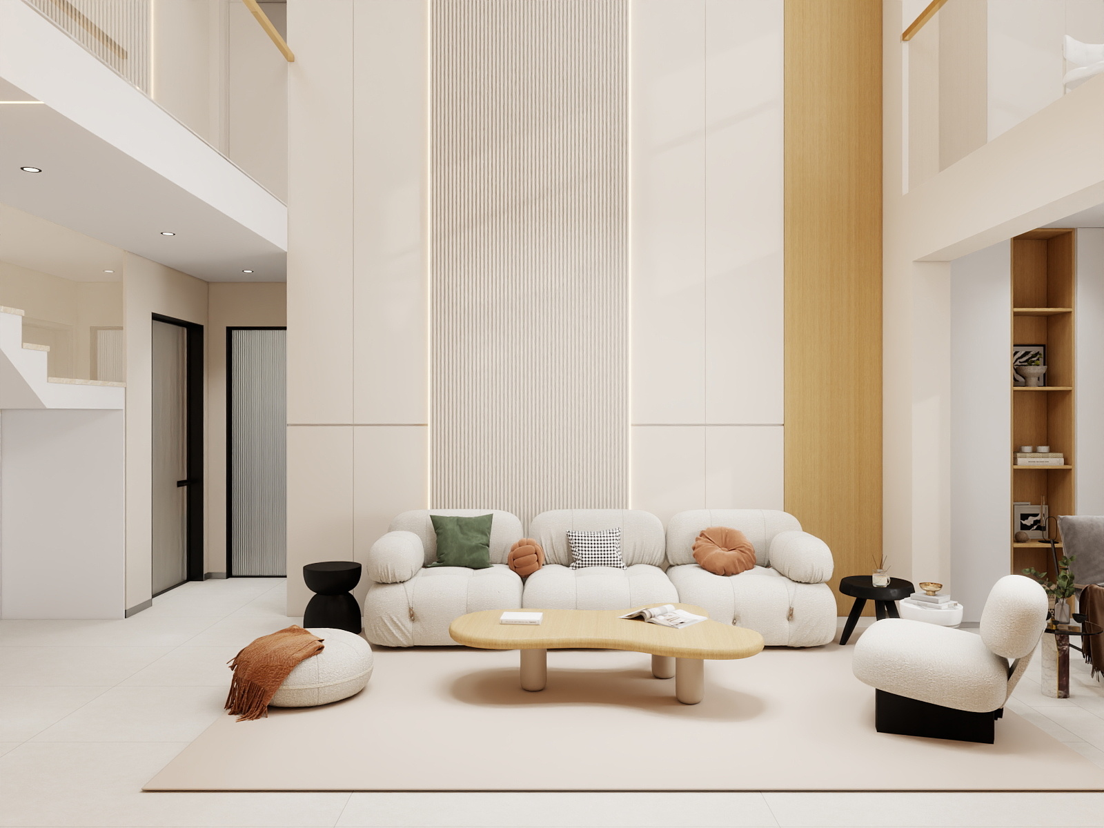 100元设计方案- 202m²现代轻奢风格设计装修效果图