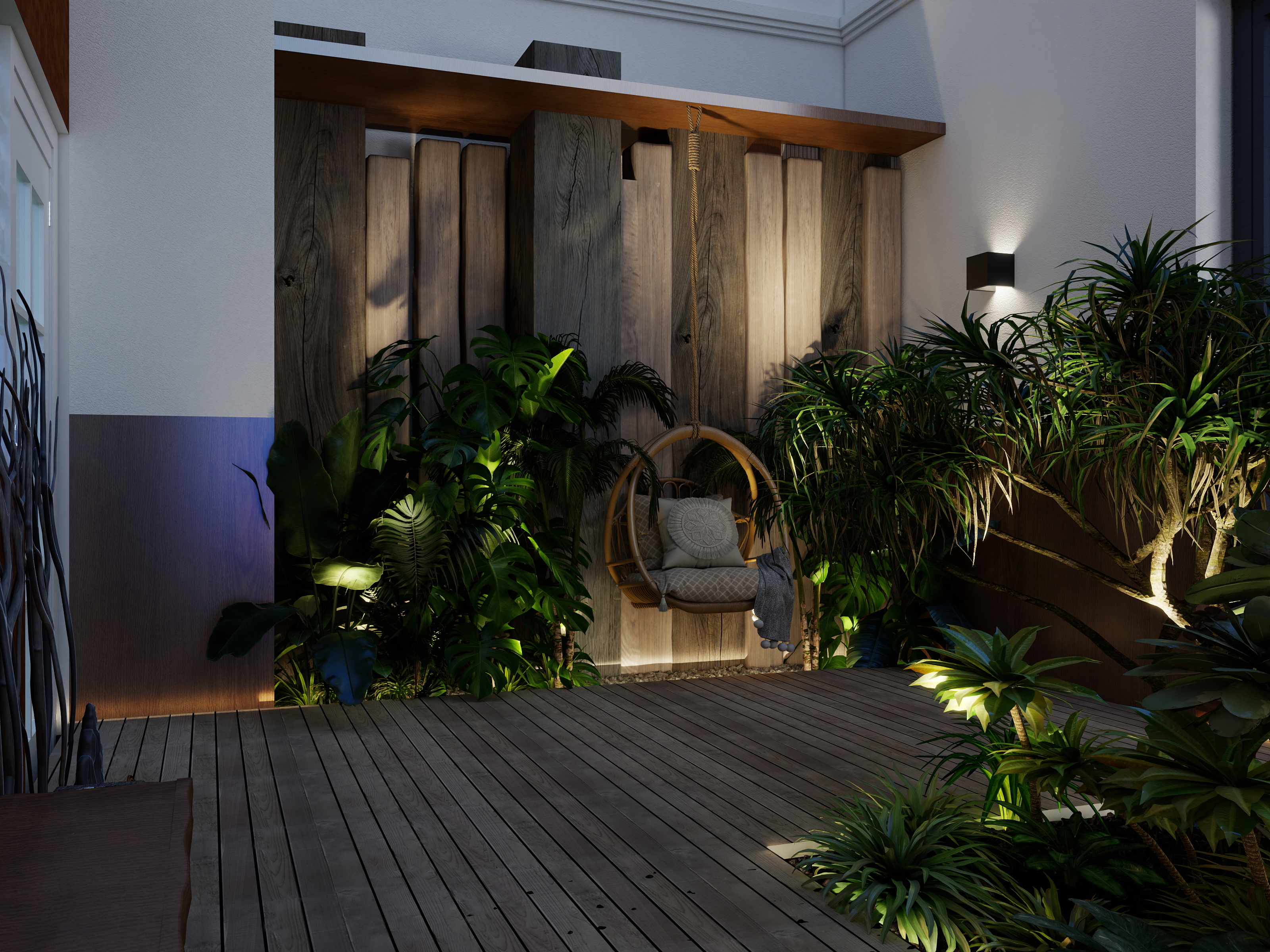 HK933-西明蓝湾-波西米亚露台-装修设计方案