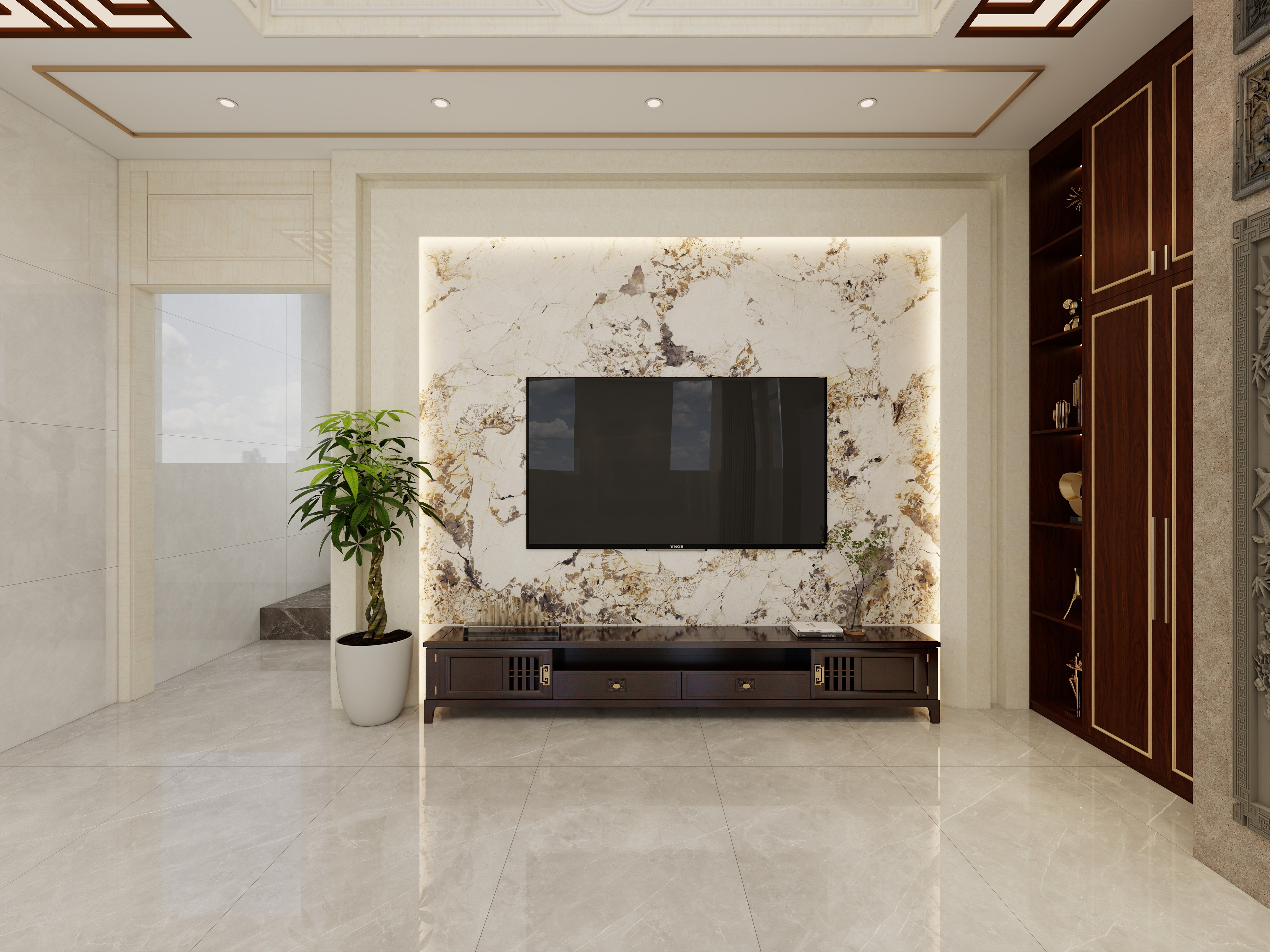 惠州装修找沫竹-潮洲-新中式自建房-年华装修效果图