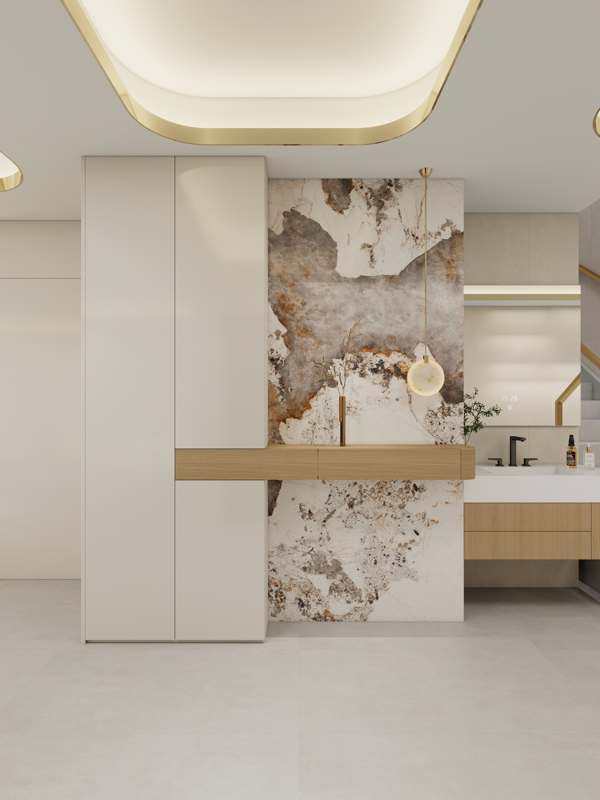 归境设计-《奶咖》奶油风复式五房-装修设计方案