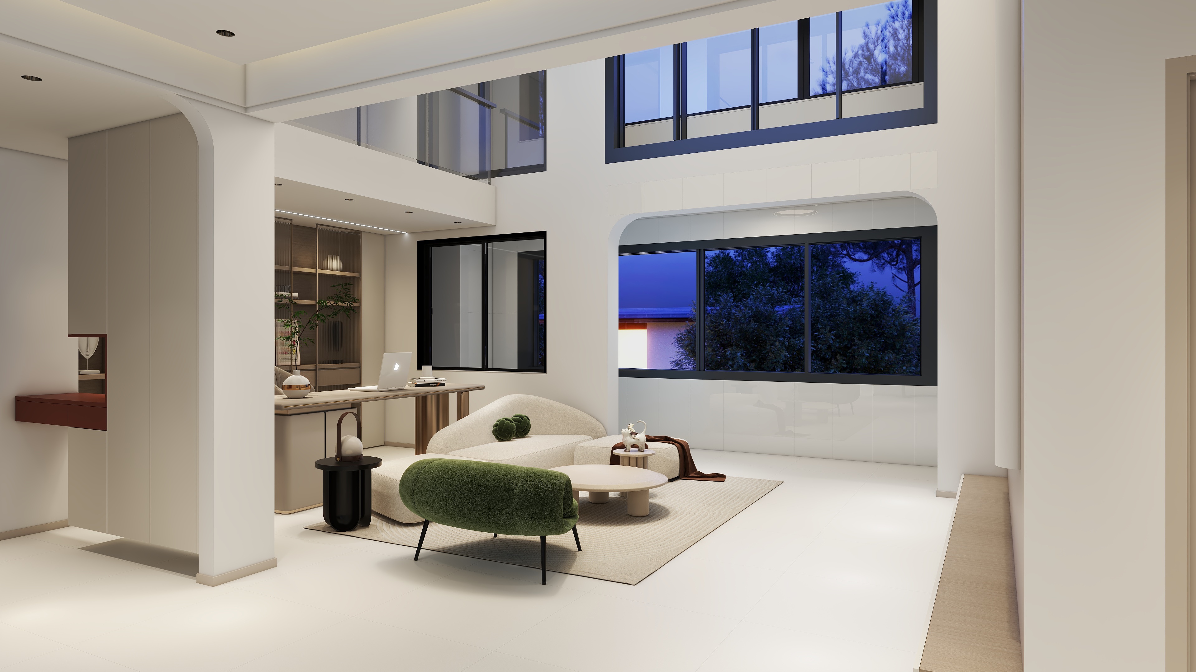 180*Xfmg-小区房129㎡2室-装修设计方案