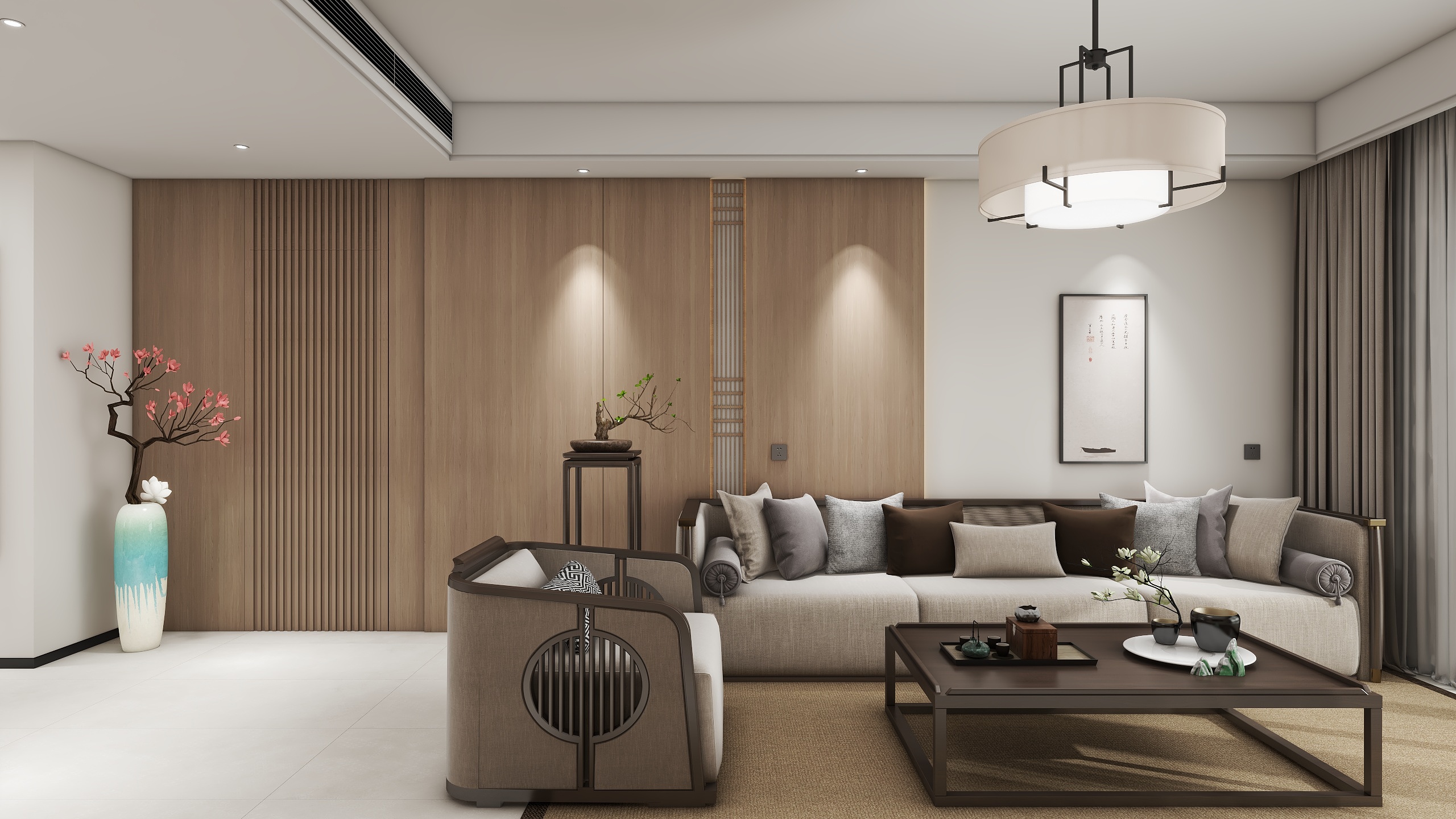 ONE丨DESIGN丨刘辰尧-奥园155㎡3室装修效果图