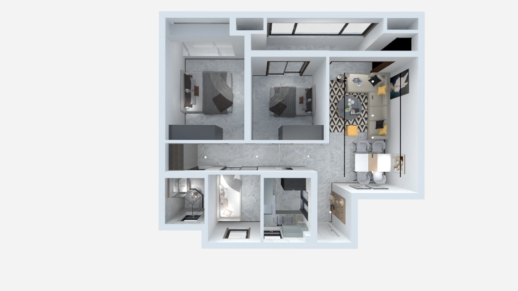 我会说nonono-宁新-90方-装修设计方案